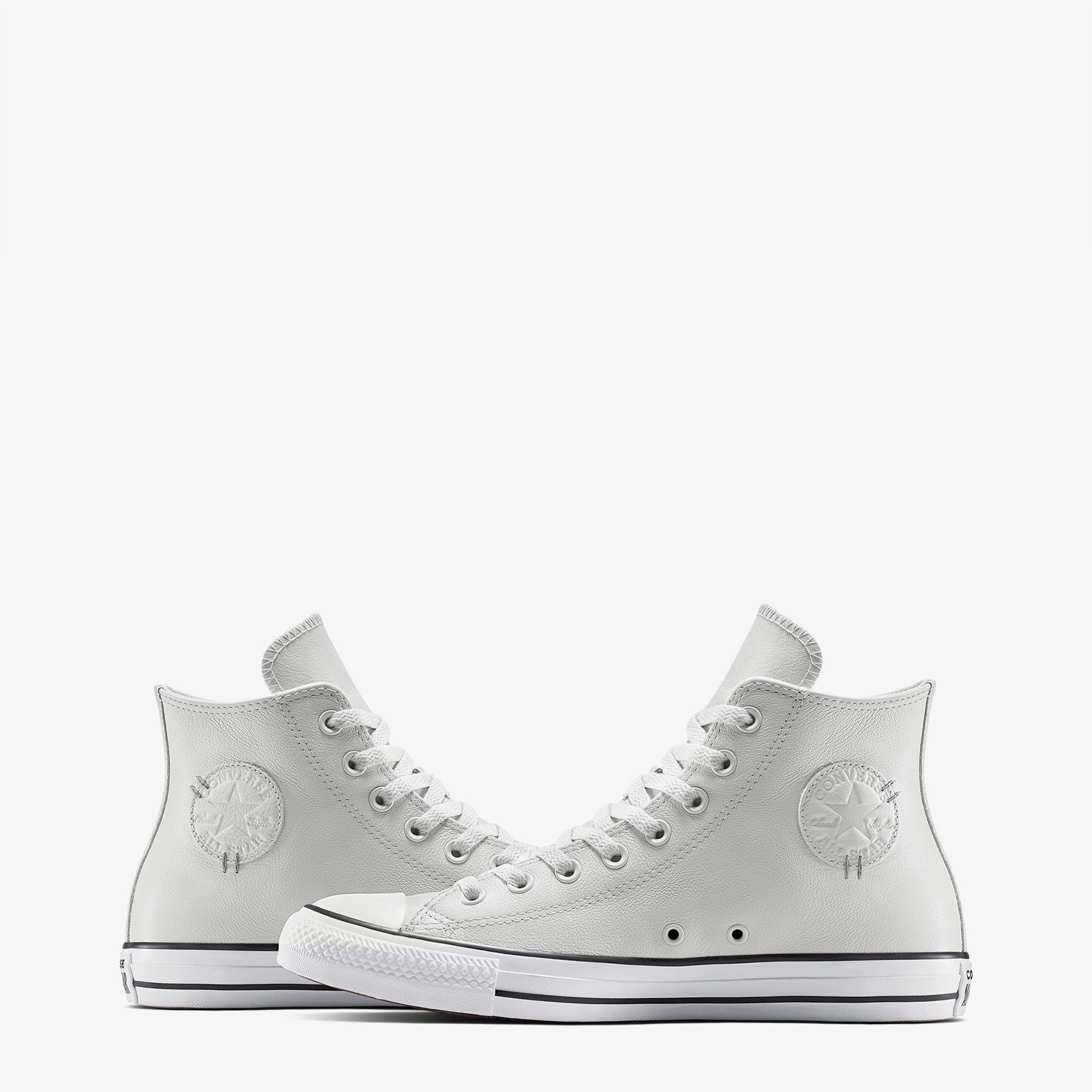 Converse Chuck Taylor All Star Deri Unisex Gri Sneaker