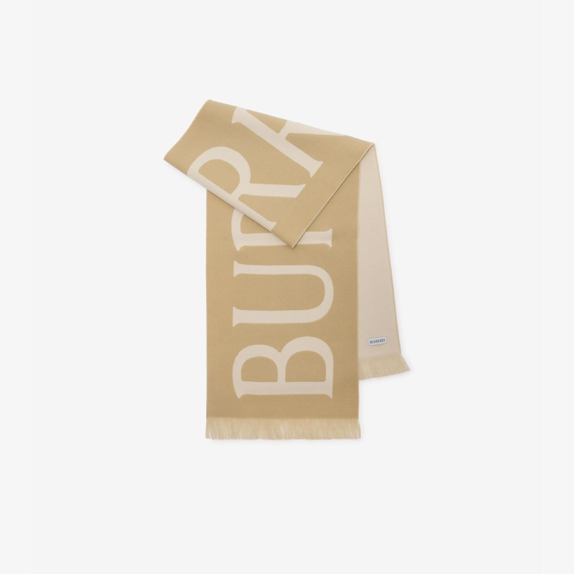 Burberry Kadın Bej Yün Atkı