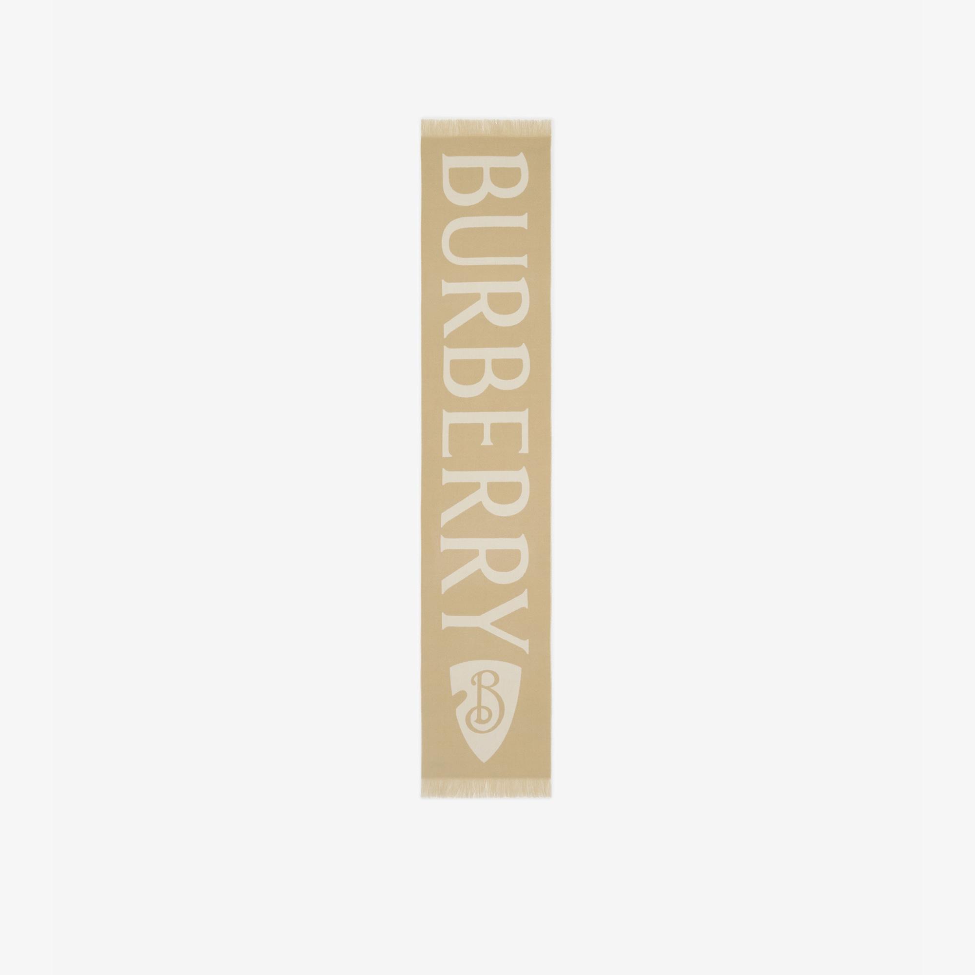 Burberry Kadın Bej Yün Atkı