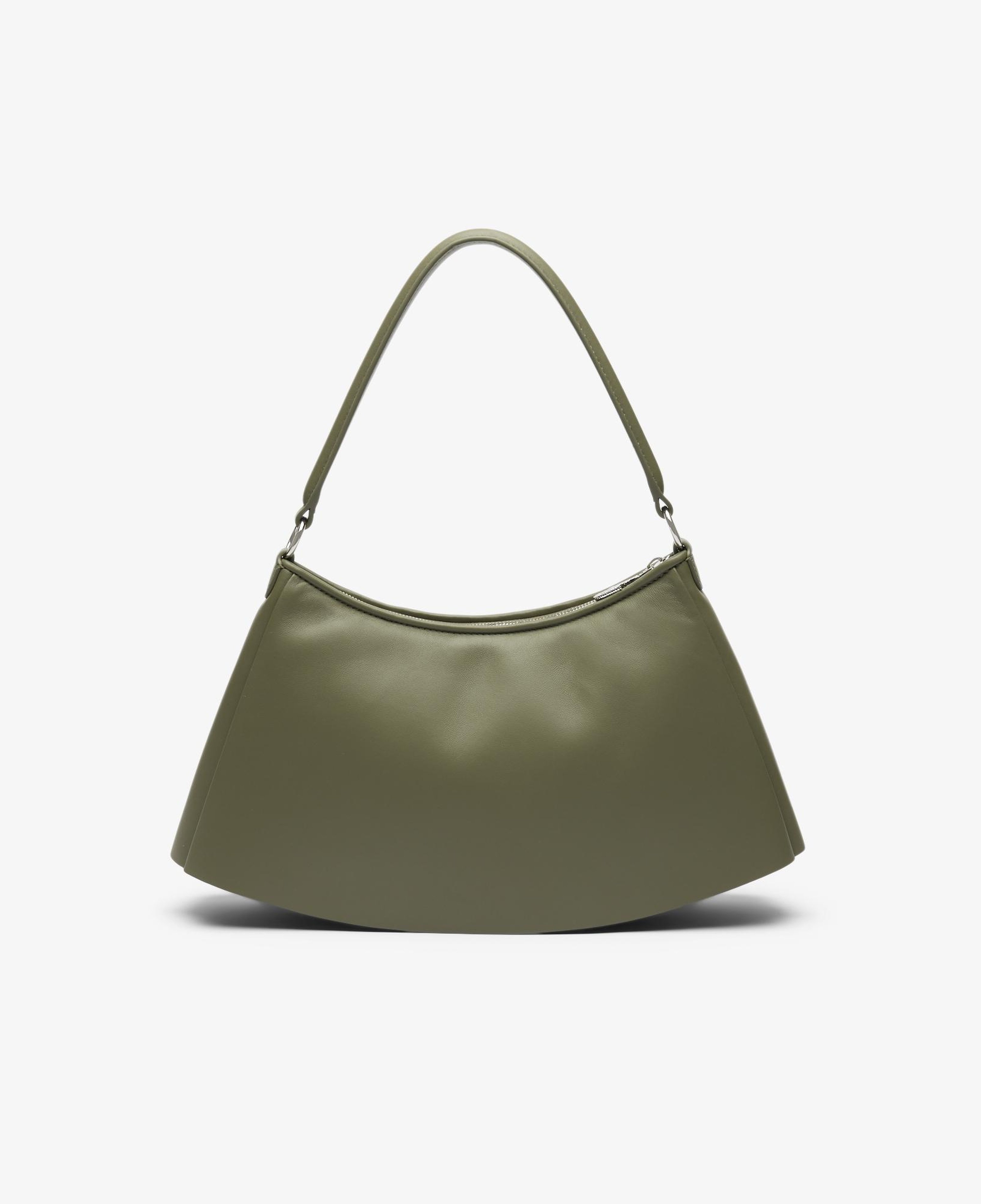 Lacoste Medium Lenglen Kadın Deri Haki Omuz Çantası
