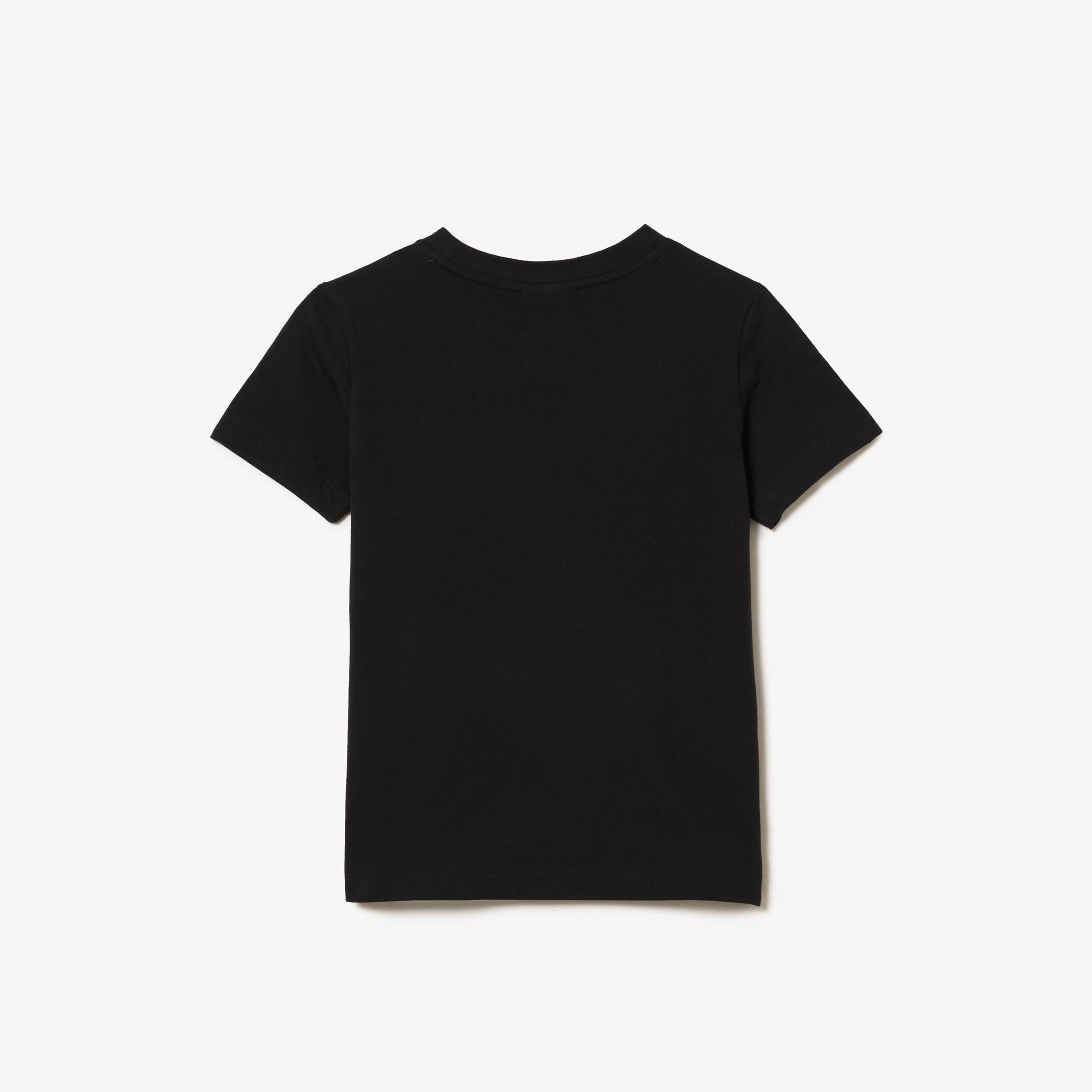 Çocuk Bisiklet Yaka Siyah T-Shirt
