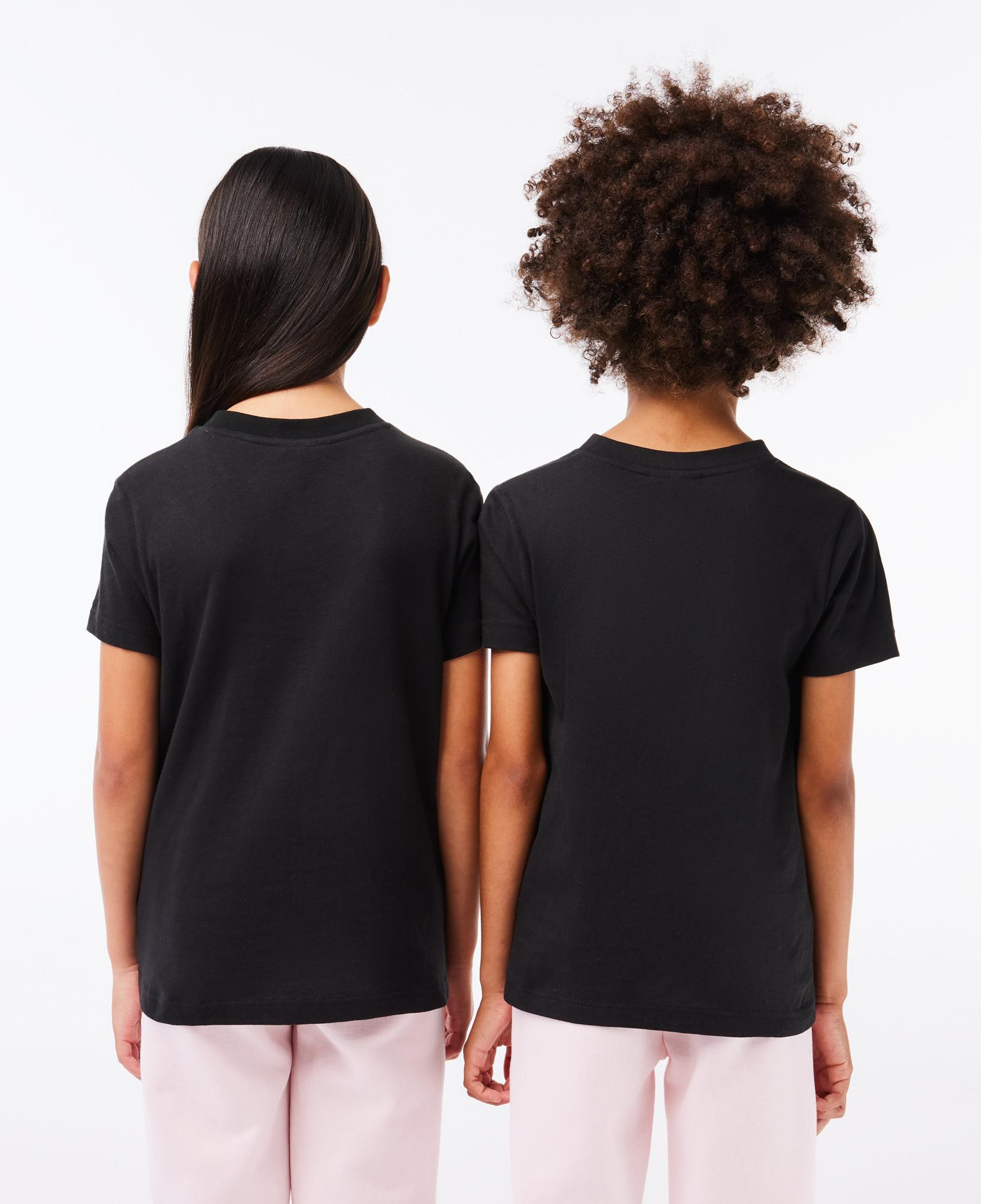 Çocuk Bisiklet Yaka Siyah T-Shirt