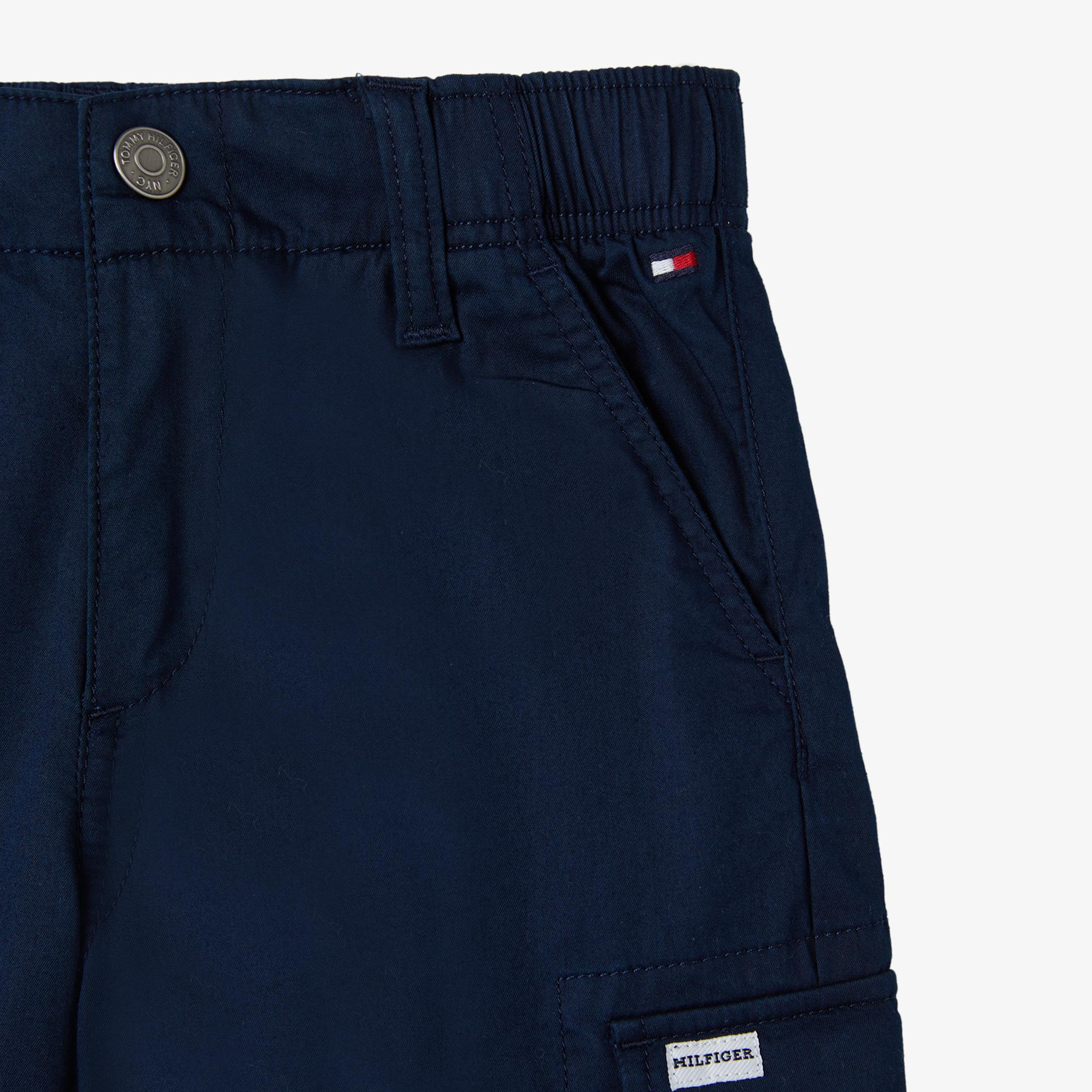 Tommy Hilfiger Woven Cargo Çocuk Lacivert Şort