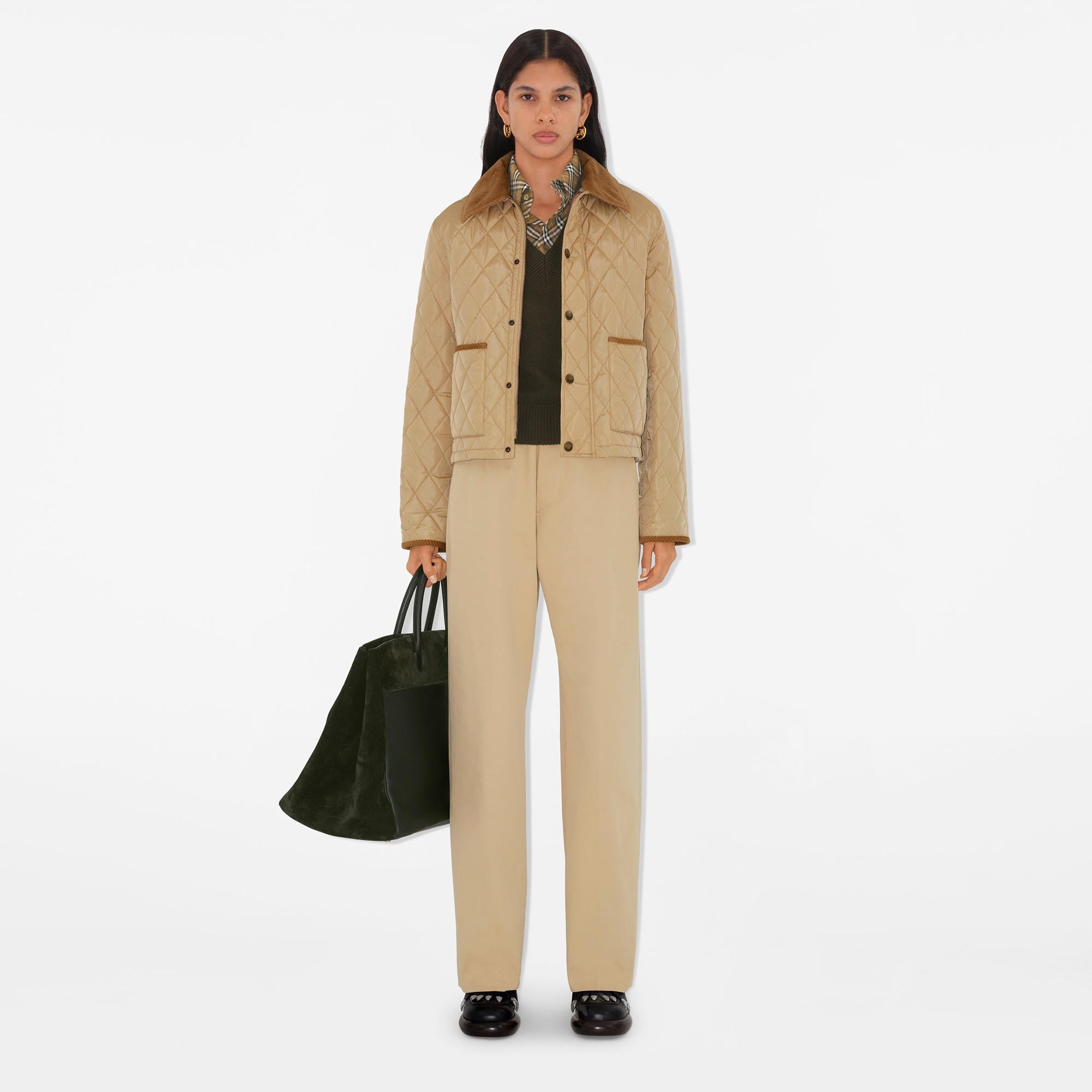 Burberry Kadın Bej Pantolon