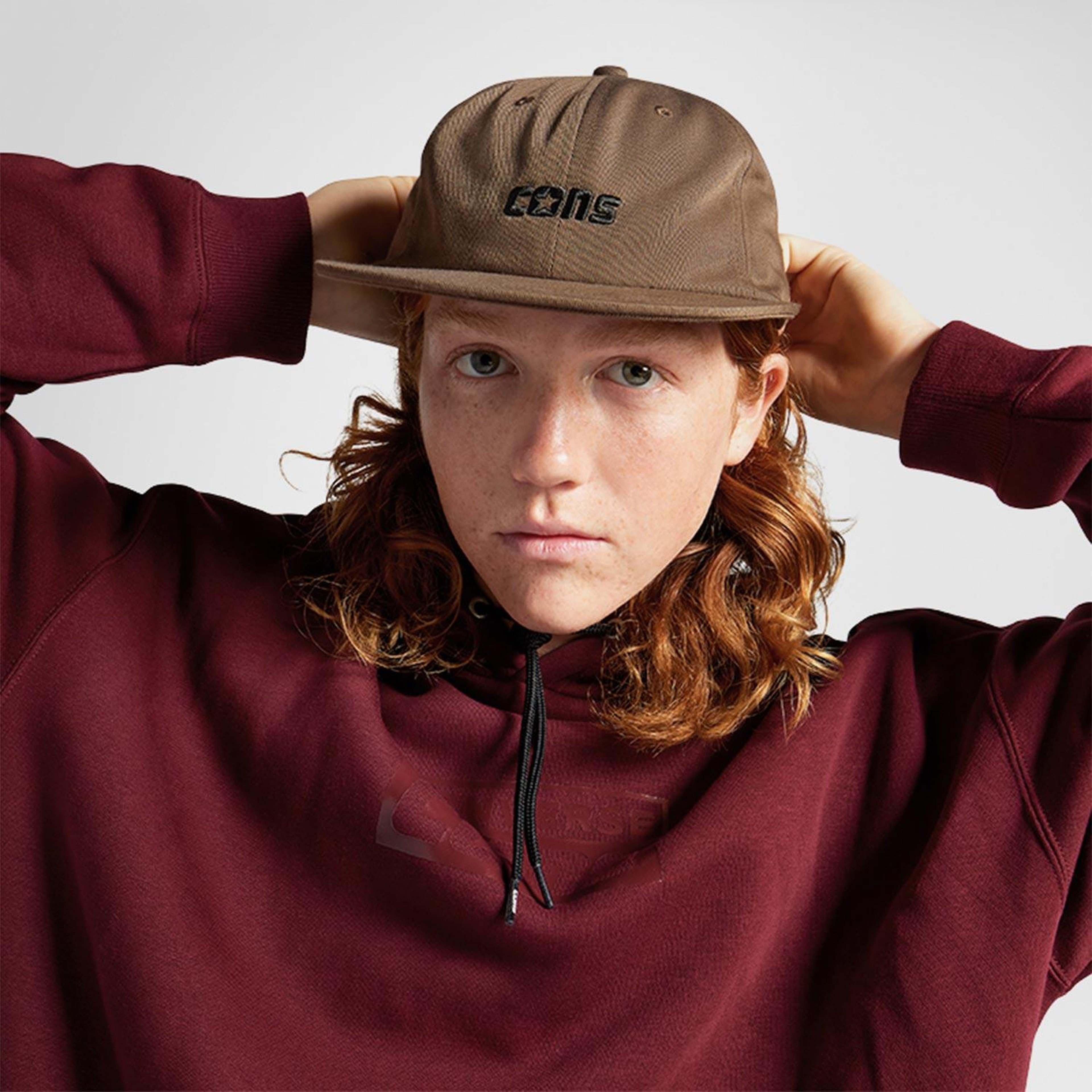 Converse Cons Six Panel Baseball Unisex Haki Şapka