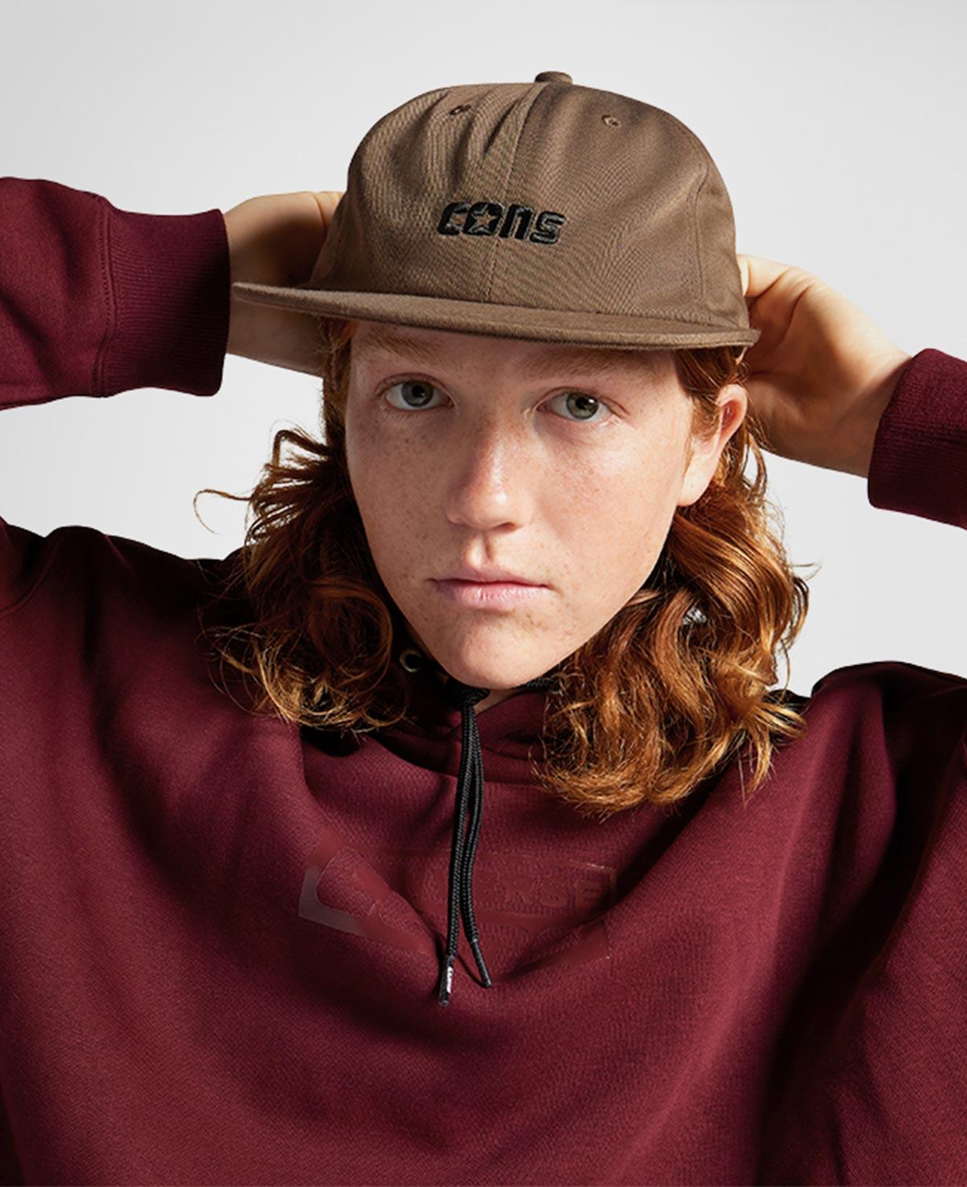 Converse Cons Six Panel Baseball Unisex Haki Şapka