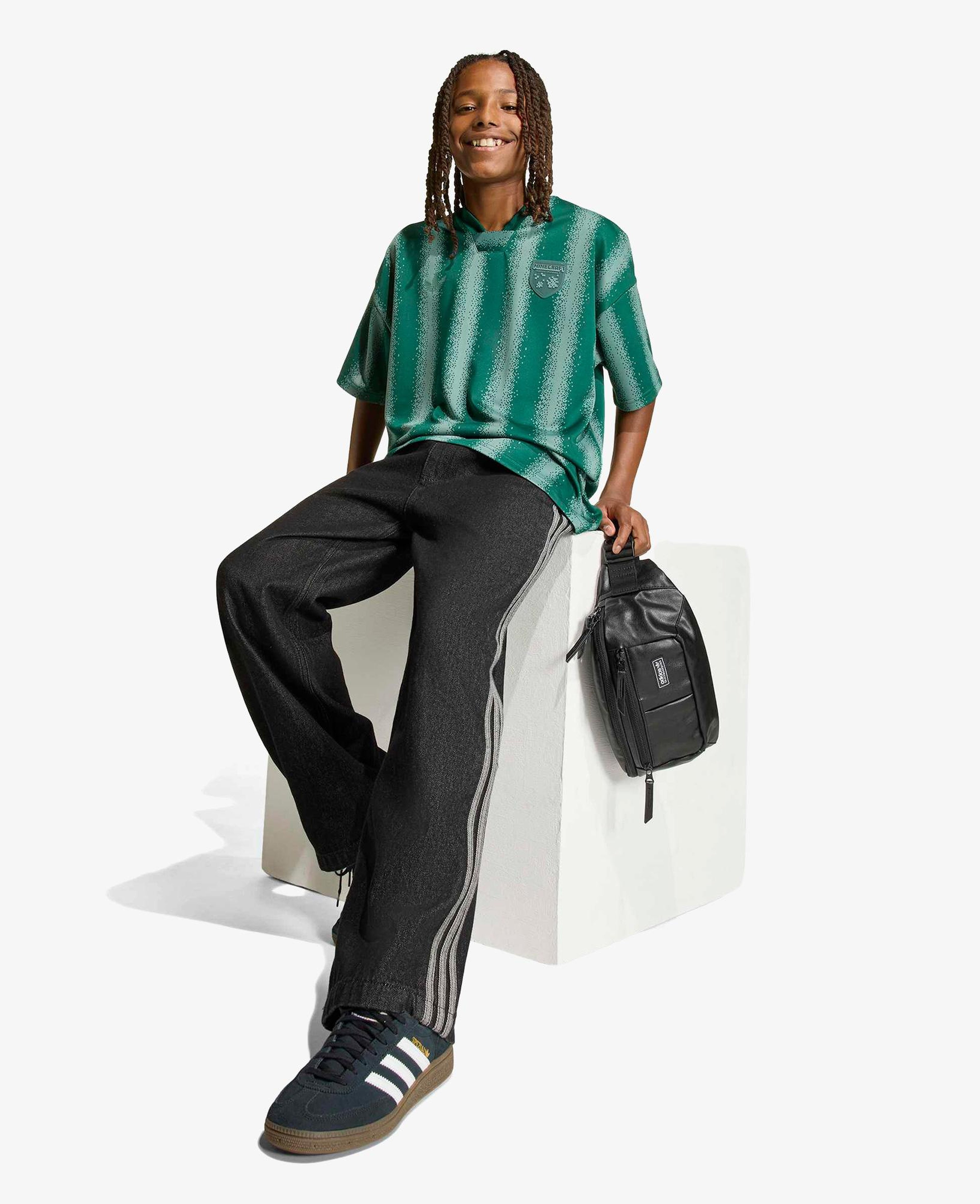 adidas Minecraft Os Jersey Tee Çocuk Yeşil T-Shirt