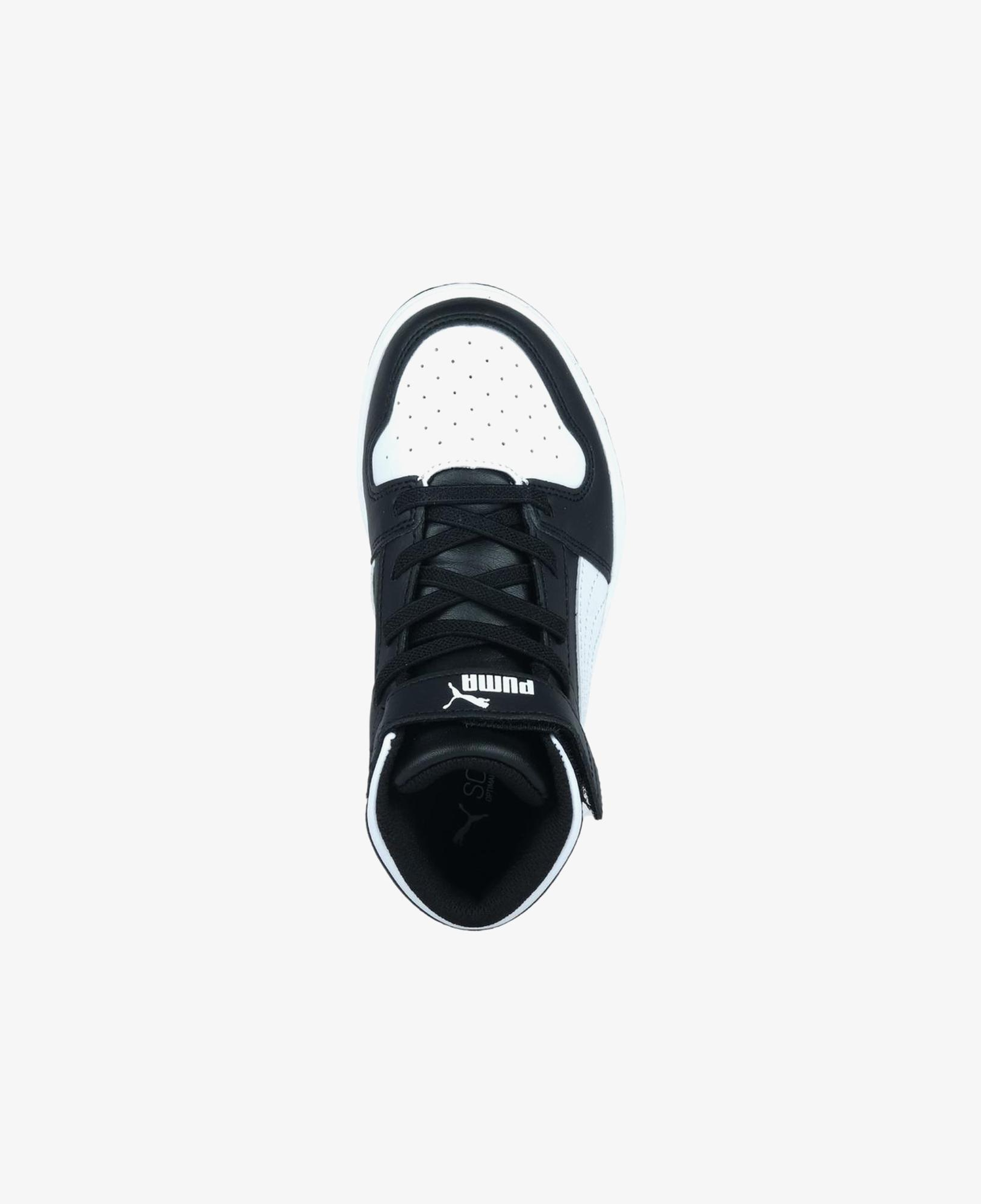 Puma Rebound Layup Çocuk Siyah/Beyaz Spor Ayakkabı