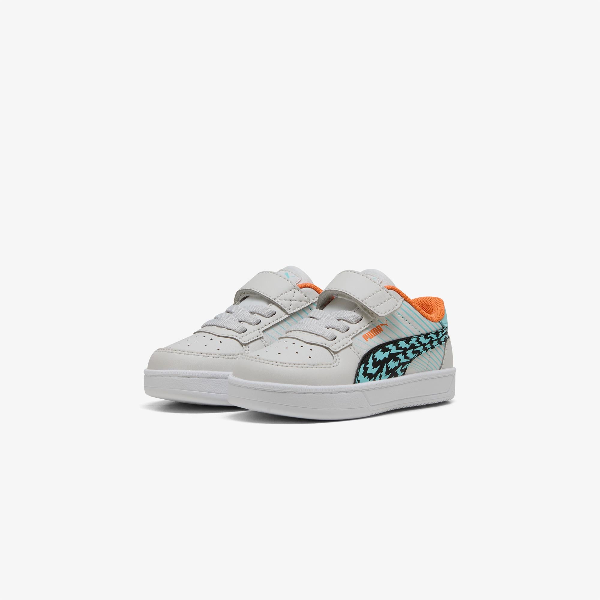 Puma Caven 2.0 Poised to Race Bebek Gri/Renkli Spor Ayakkabı