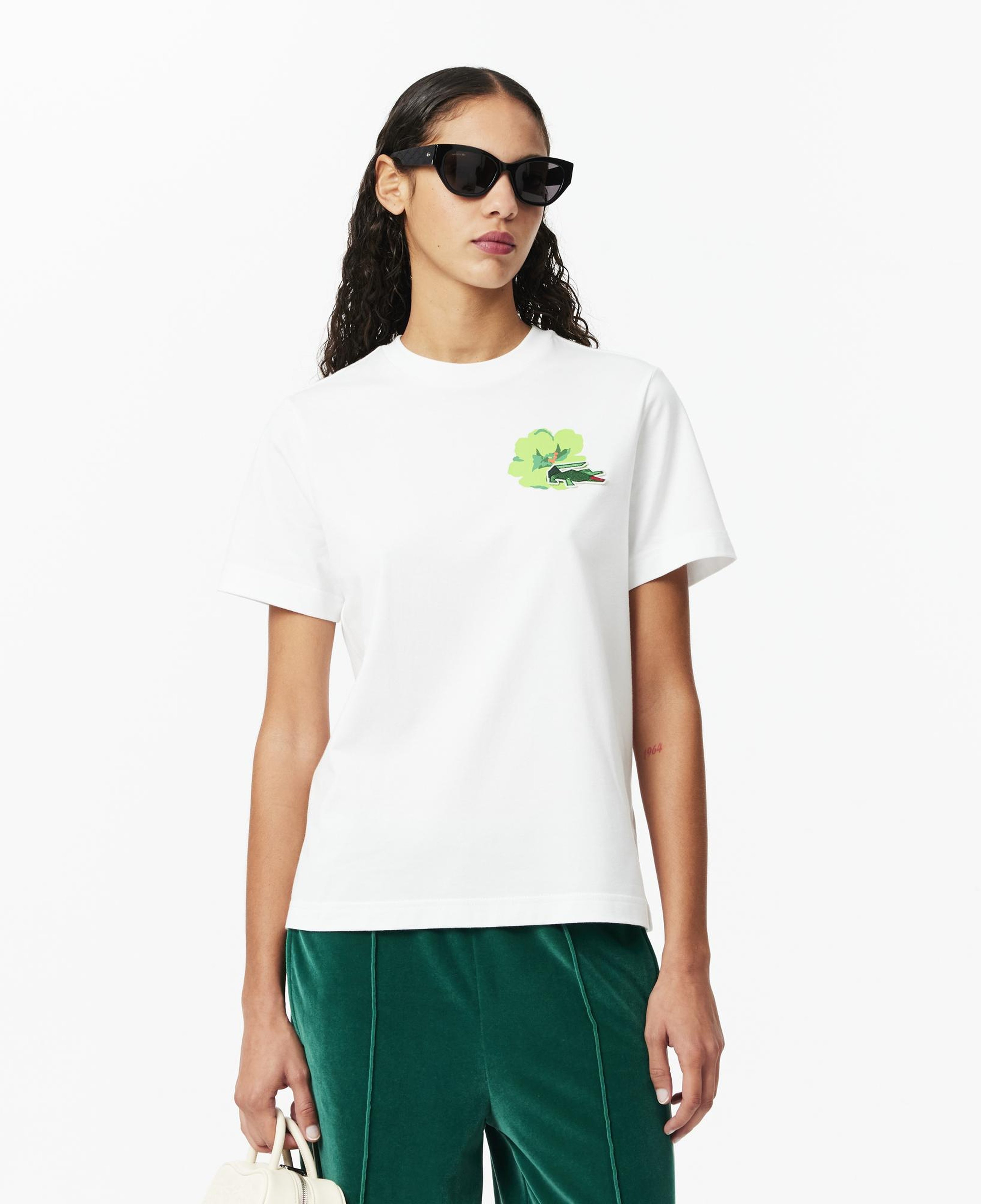 Kadın Regular Fit Bisiklet Yaka Beyaz T-Shirt