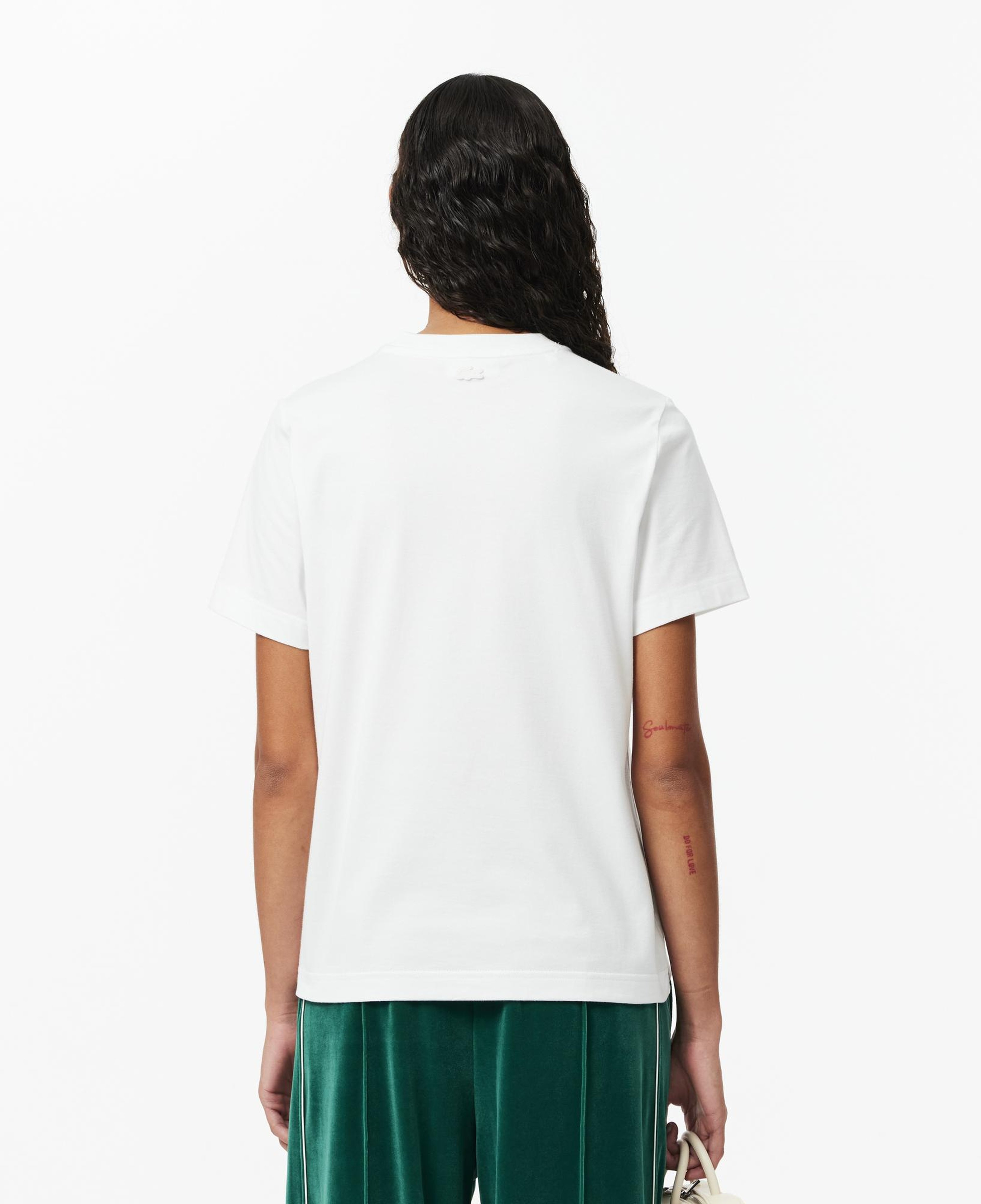 Kadın Regular Fit Bisiklet Yaka Beyaz T-Shirt