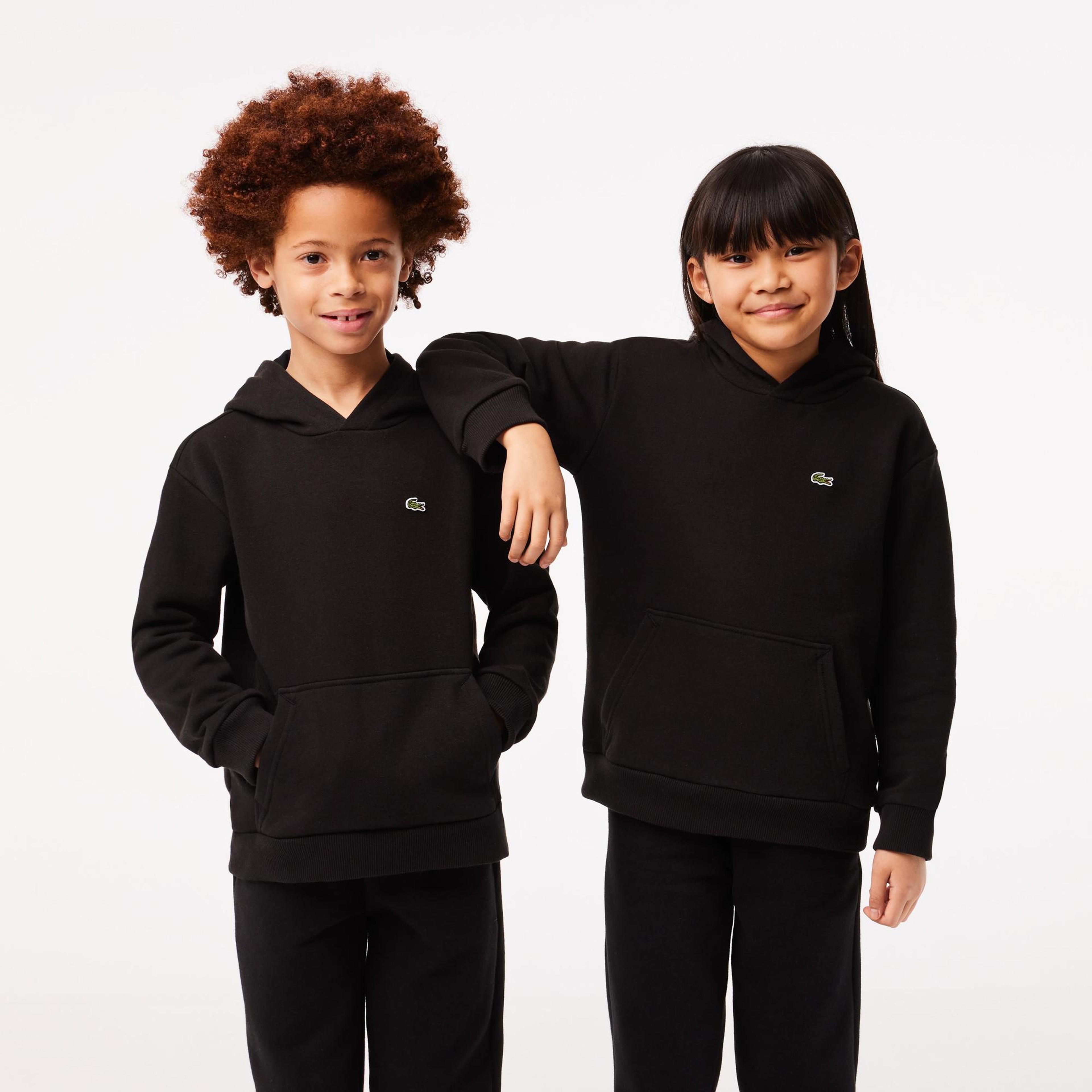 Çocuk Kapüşonlu Siyah Sweatshirt