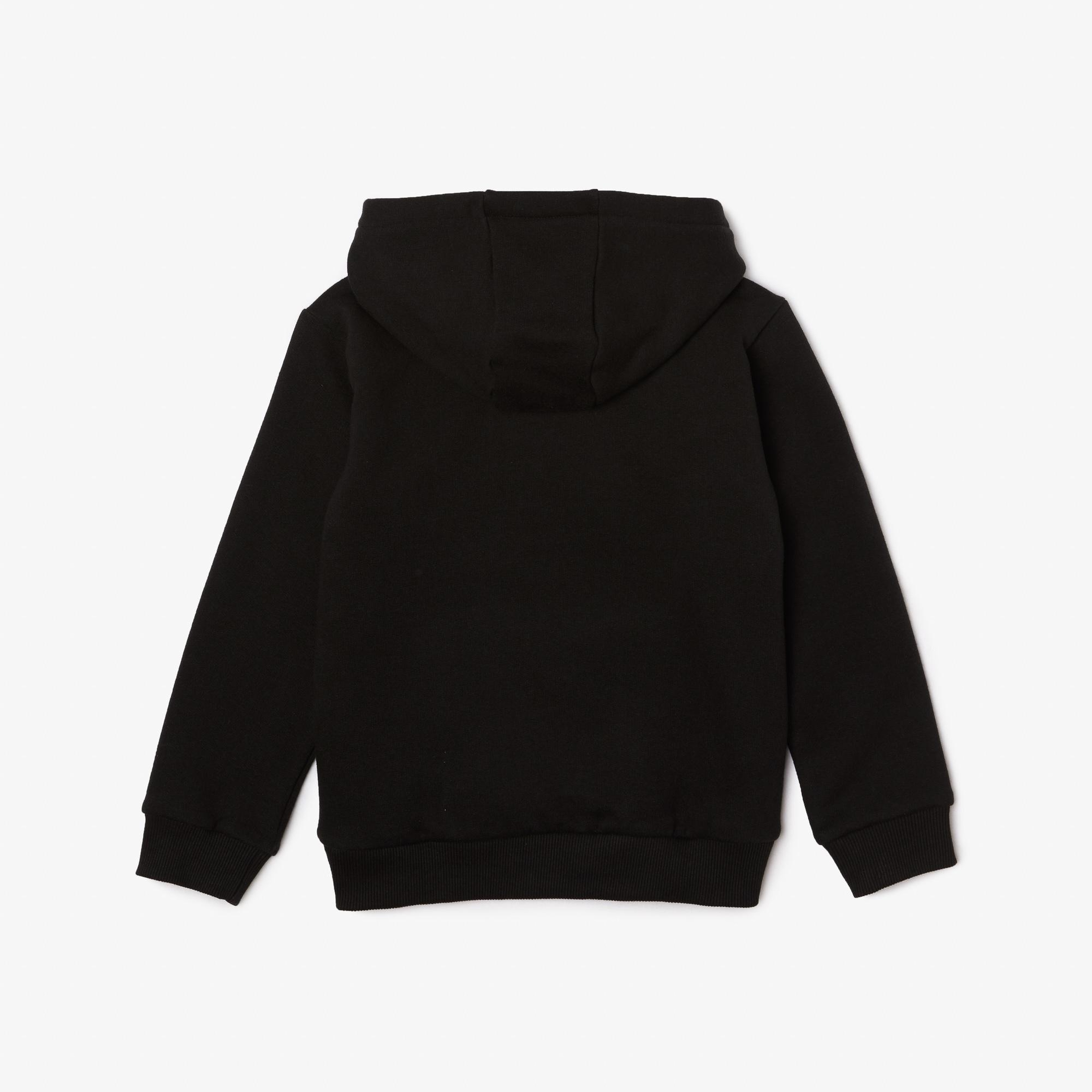 Çocuk Kapüşonlu Siyah Sweatshirt