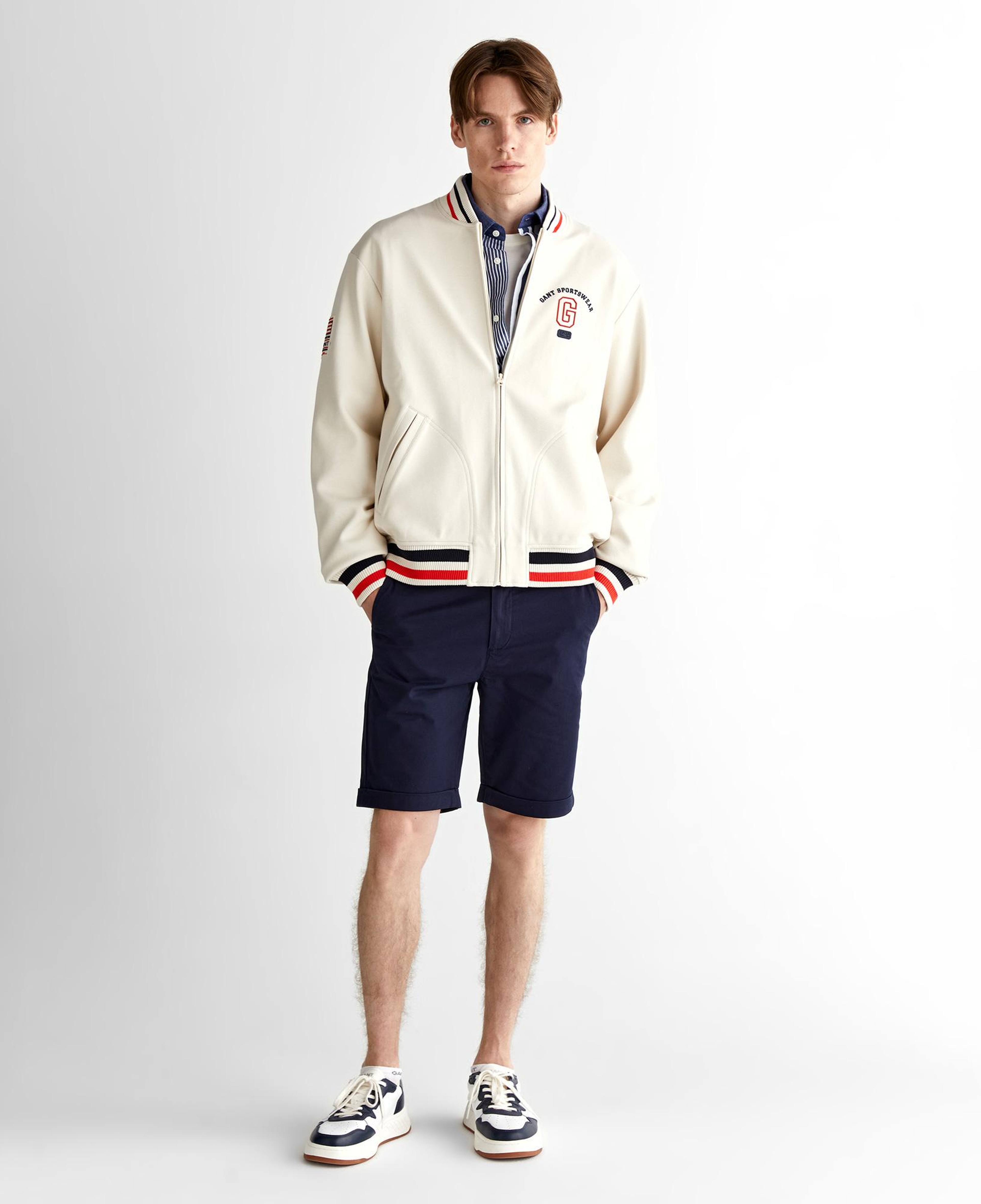 GANT Erkek Krem Regular Fit Hakim Yaka Logolu Ceket