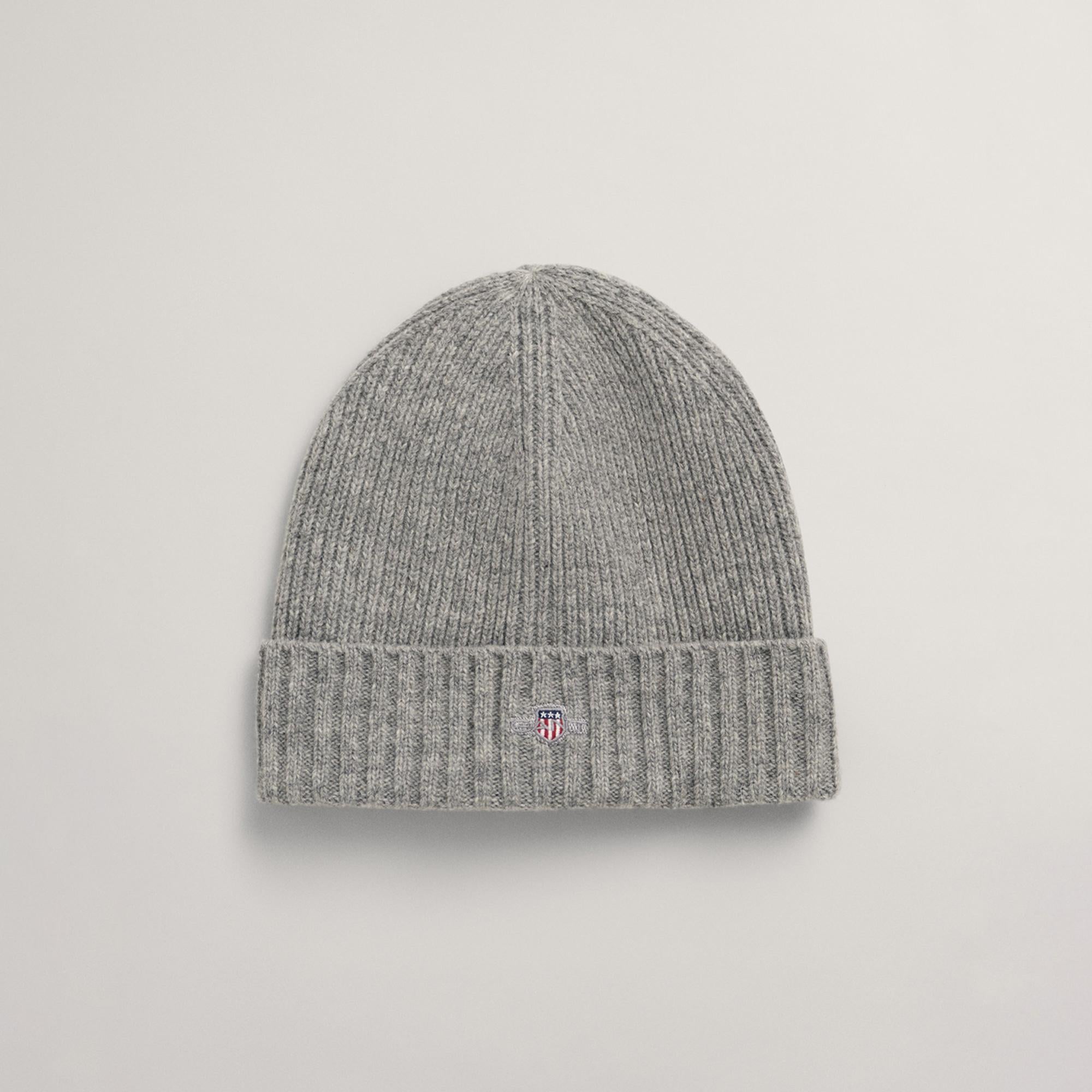 GANT Unisex Gri Yün Bere