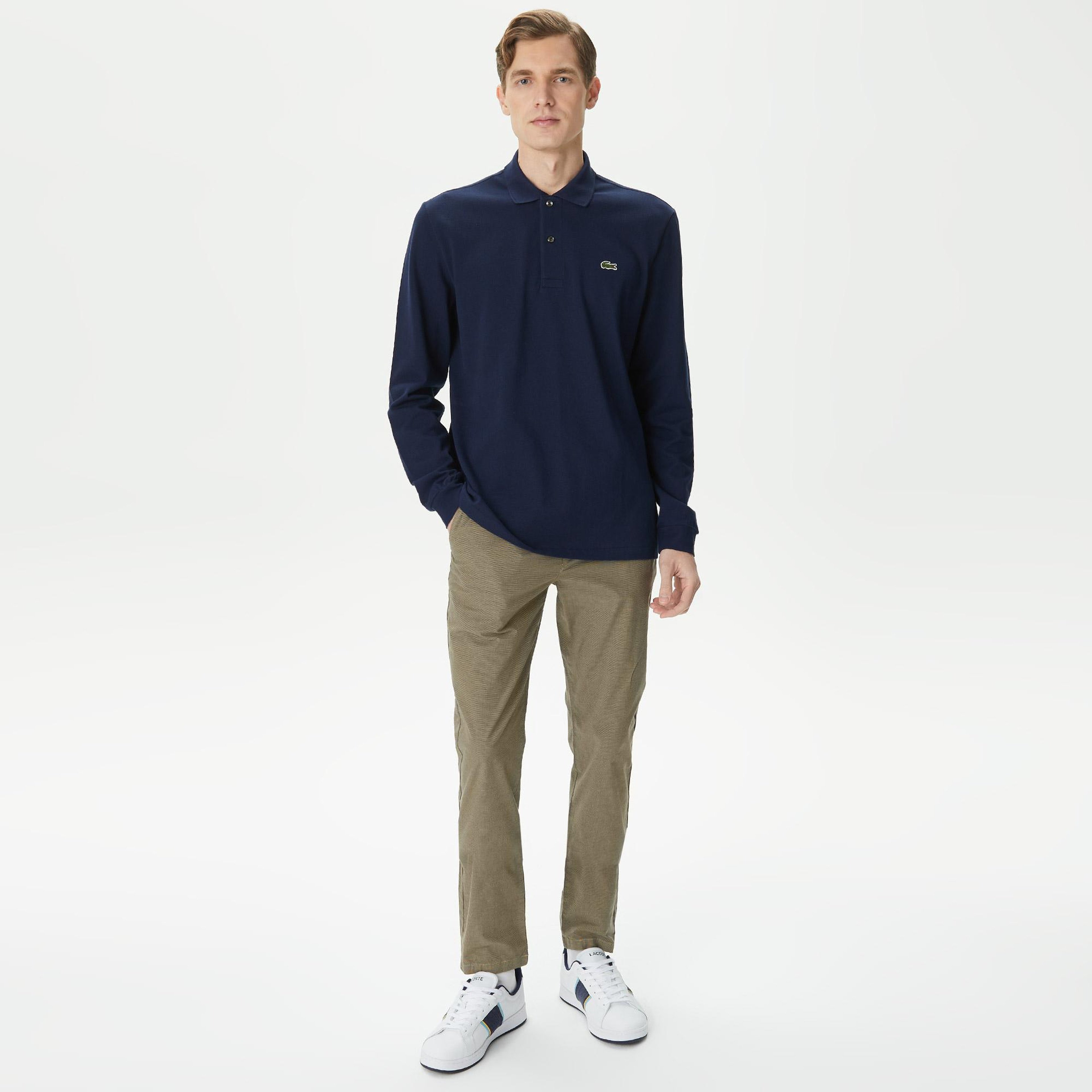 Erkek Slim Fit Chino Bej Pantolon