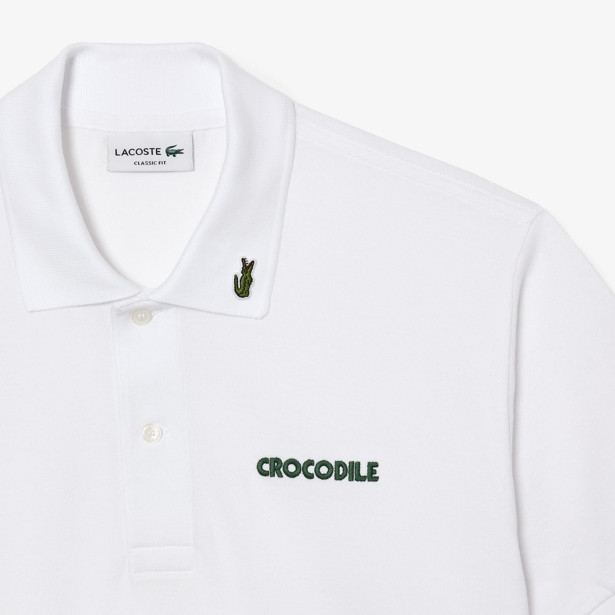 L.12.12 Erkek Classic Fit Organik Pamuk Beyaz Polo