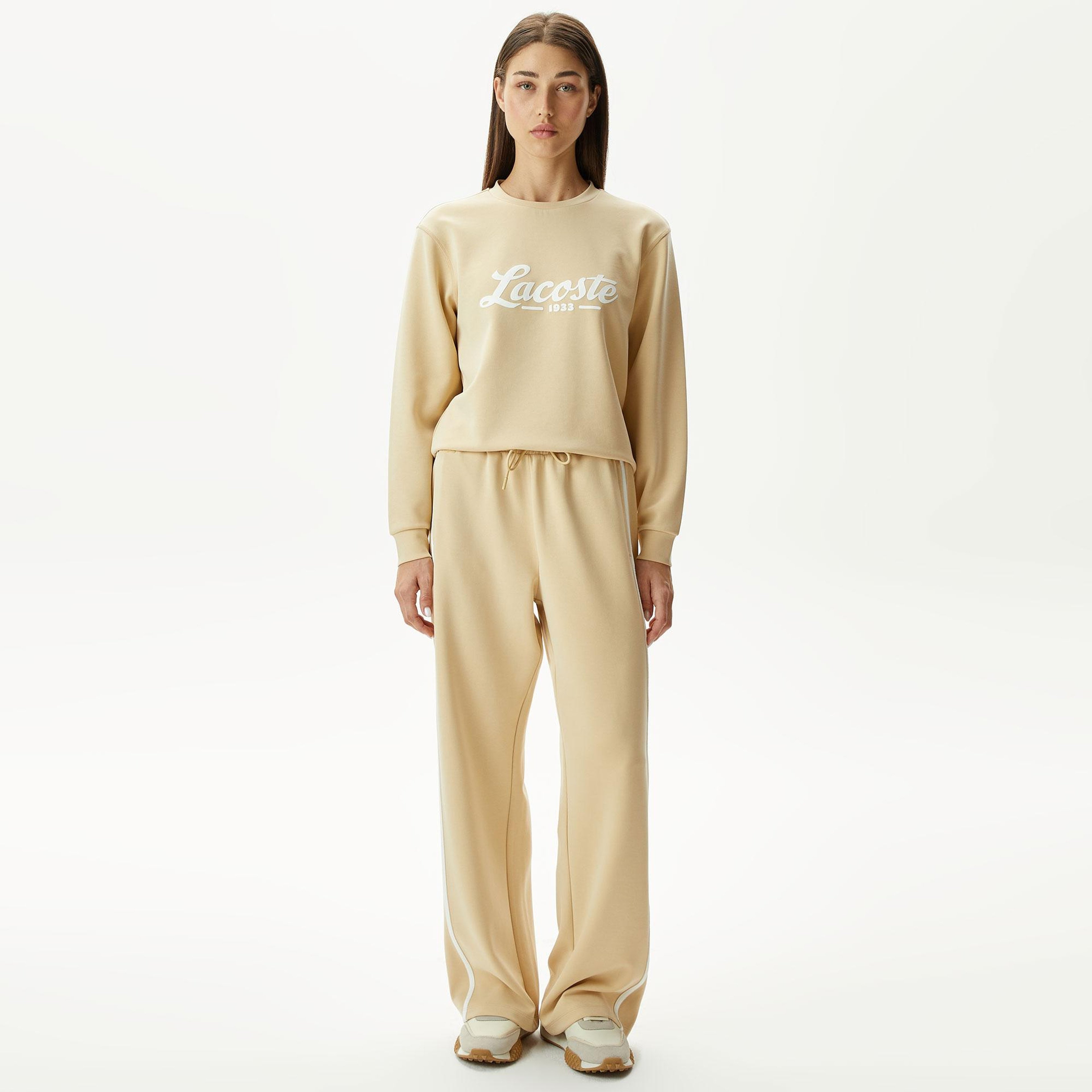Lacoste Classic Kadın Bej Modal Karışımlı Eşofman Altı