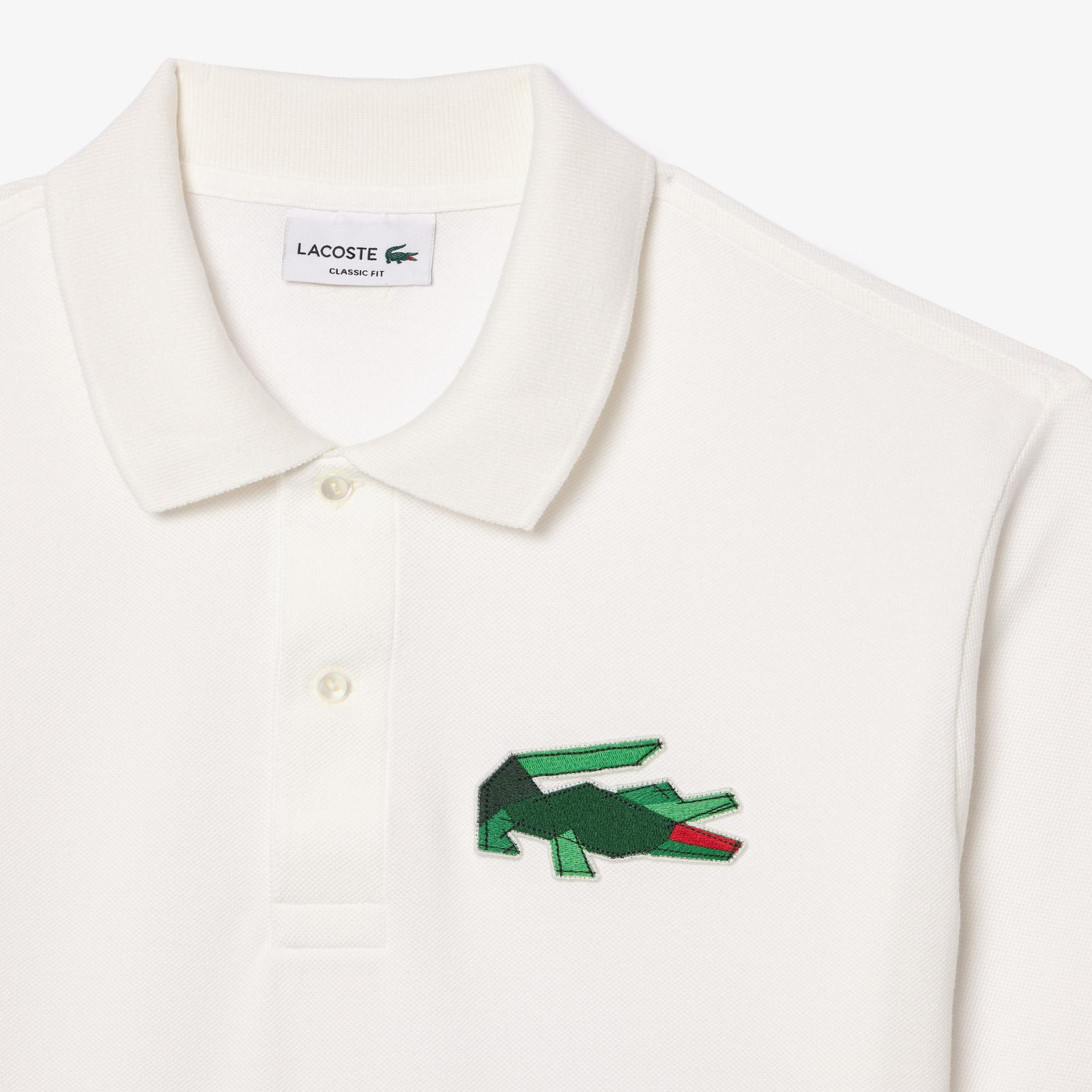 Erkek Classic Fit Beyaz Polo