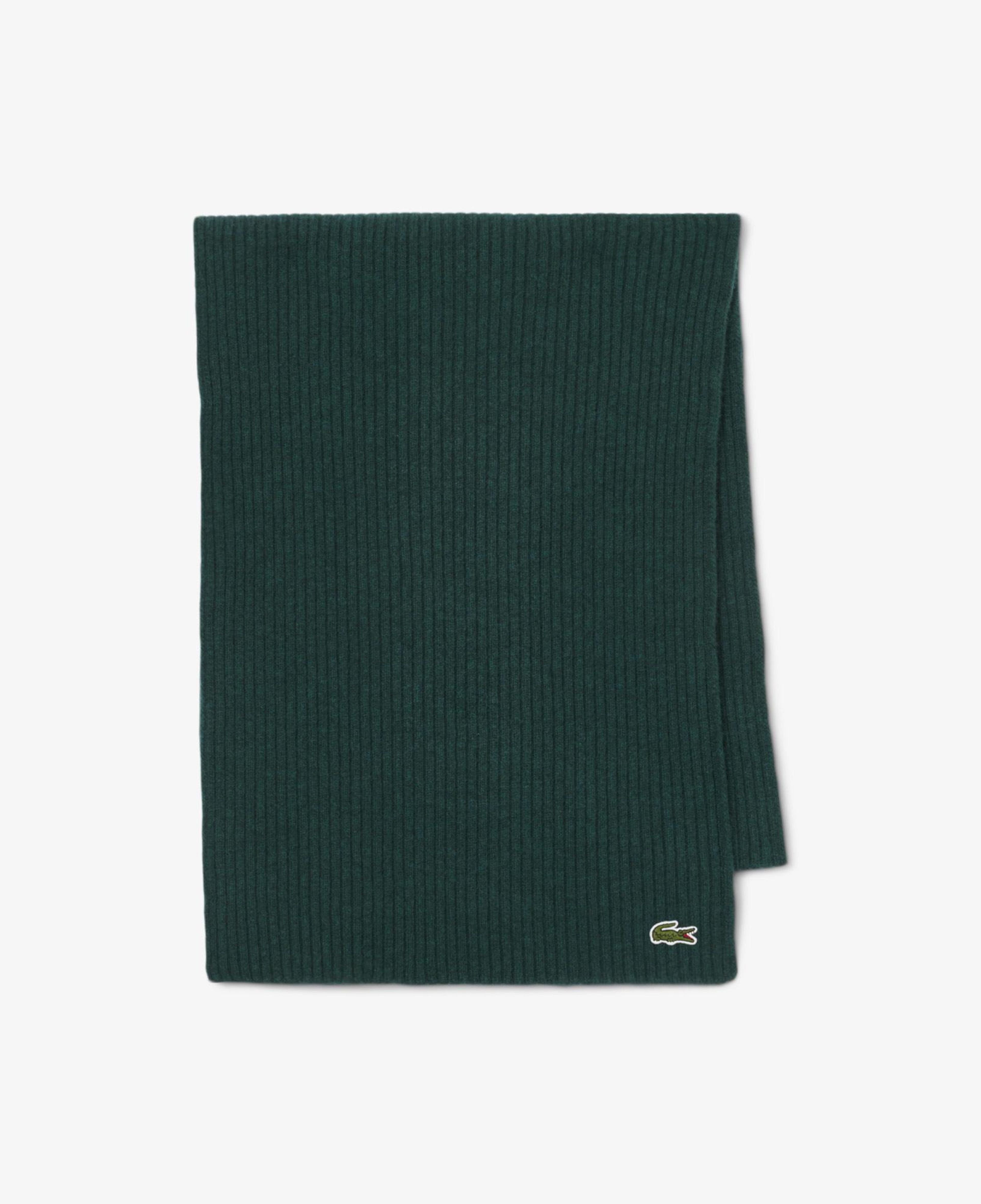 Unisex Yün Koyu Yeşil Atkı