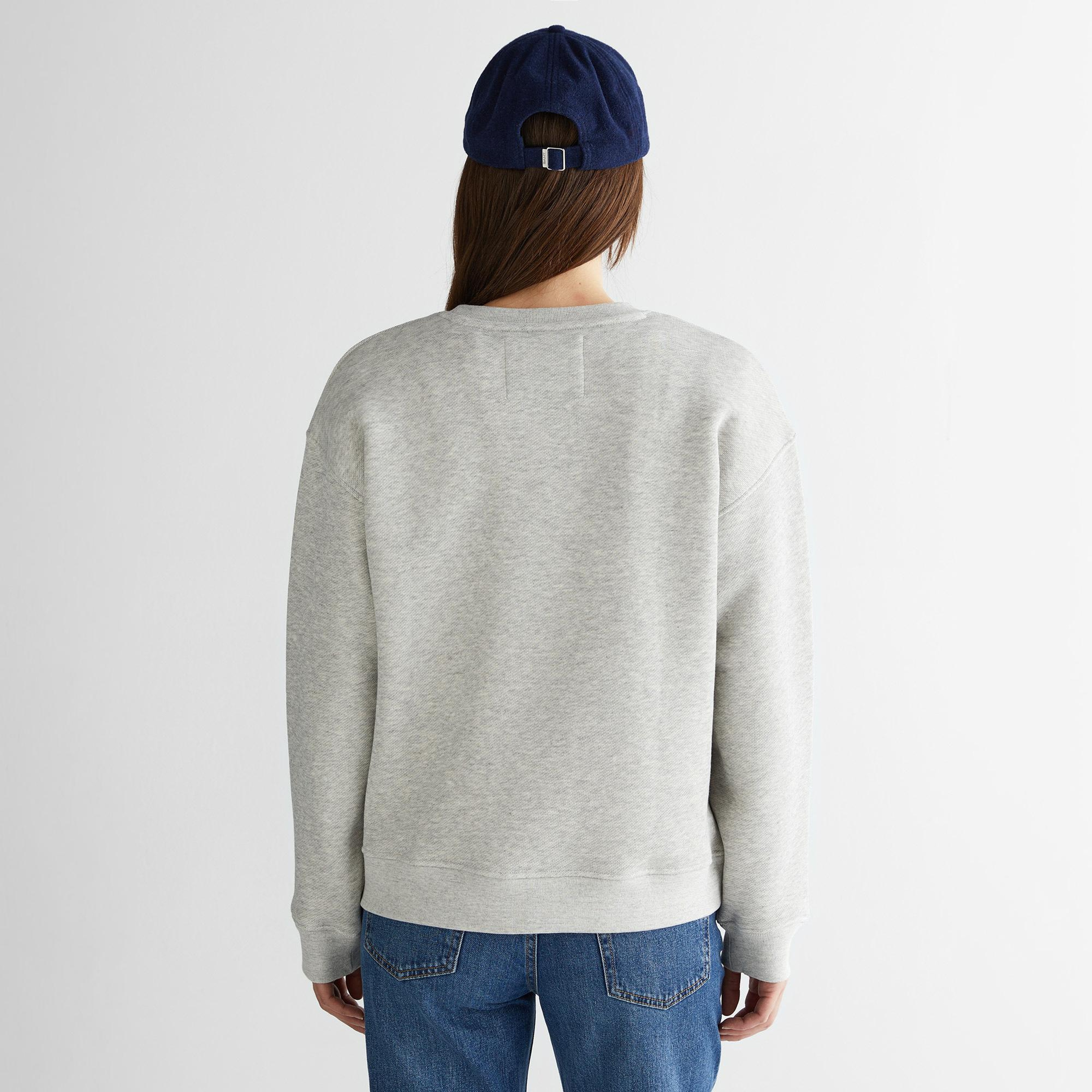 GANT Kadın Gri Relaxed Fit Bisiklet Yaka Sweatshirt