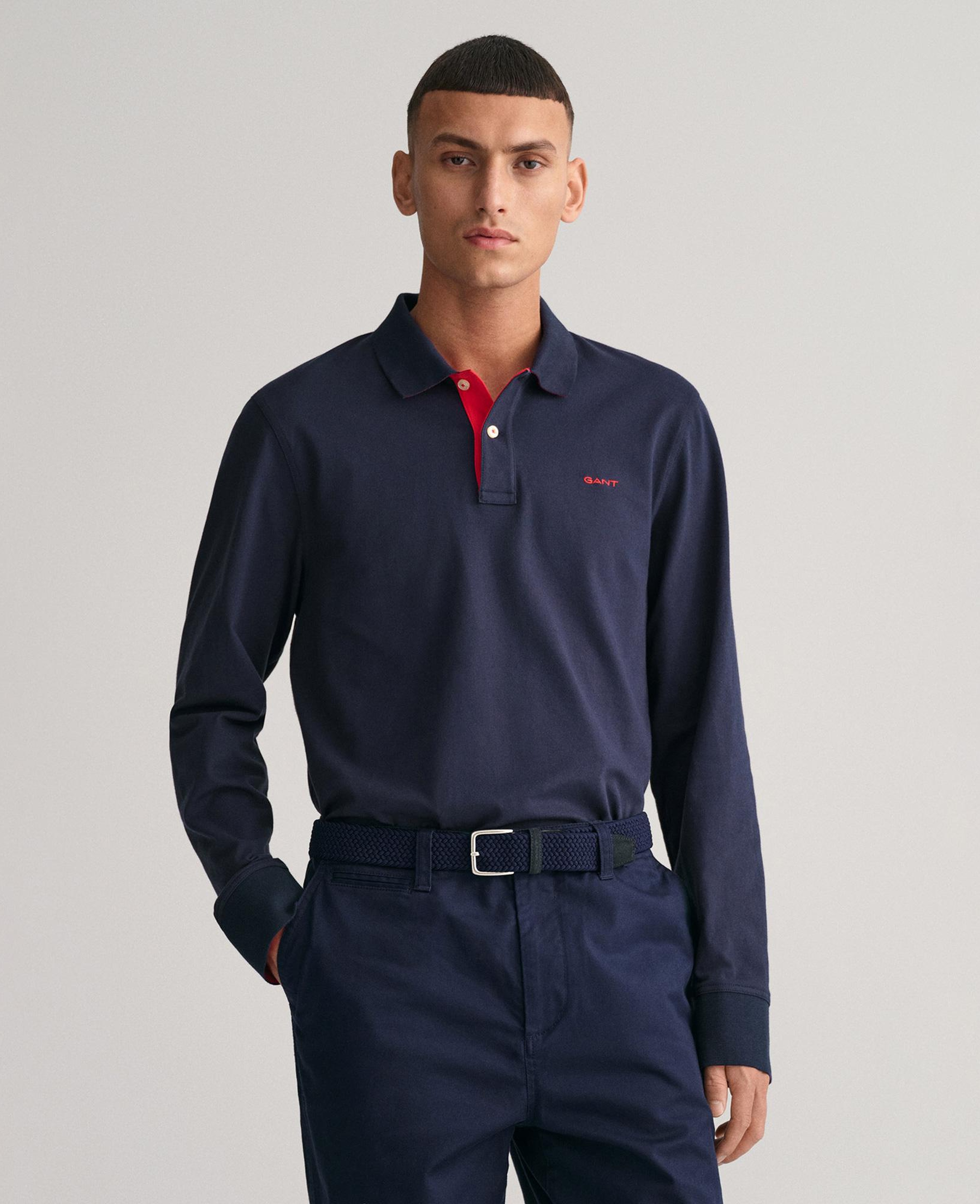 Gant Erkek Lacivert Regular Fit Polo
