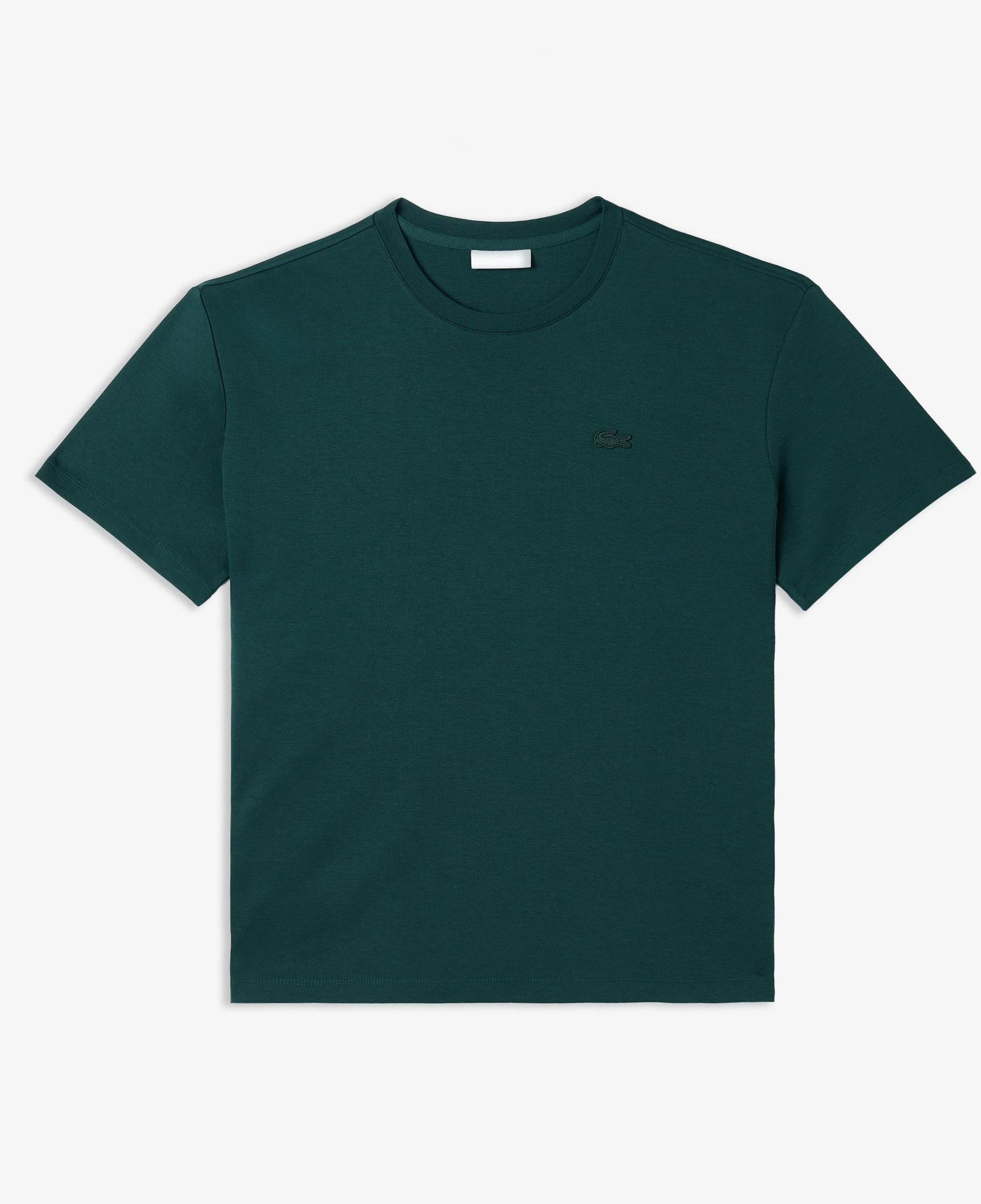 Kadın Relaxed Fit Bisiklet Yaka Koyu Yeşil T-Shirt