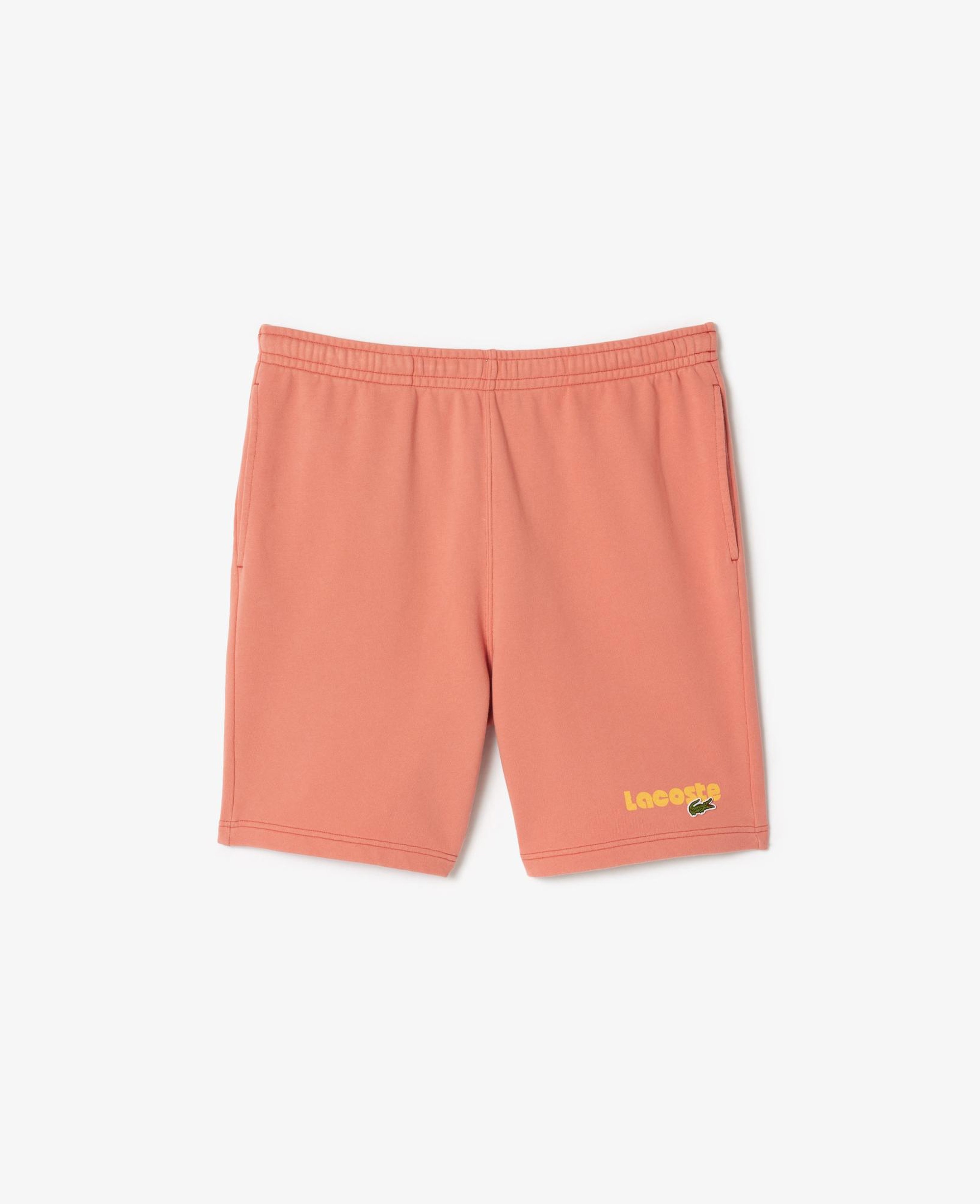 Erkek Regular Fit Baskılı Pembe Şort