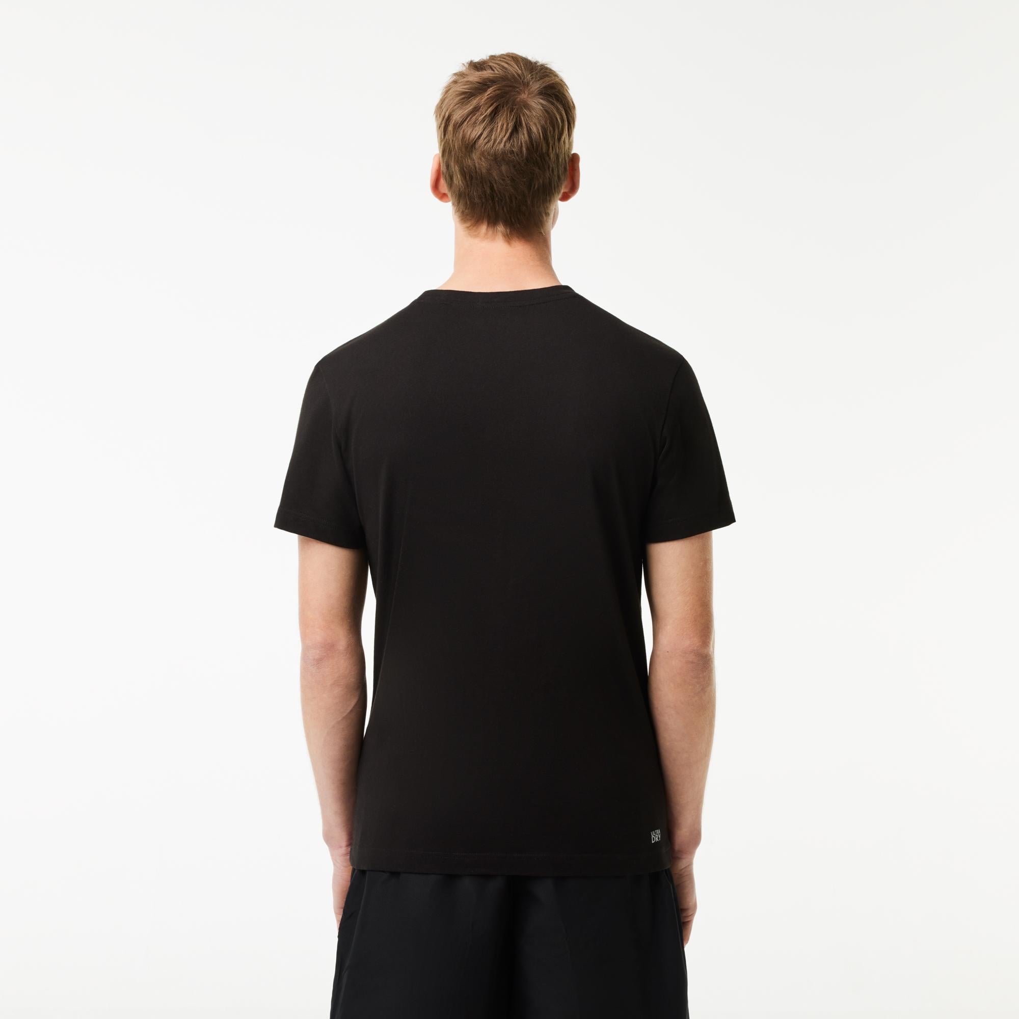 Erkek Regular Fit Bisiklet Yaka Baskılı Siyah T-Shirt