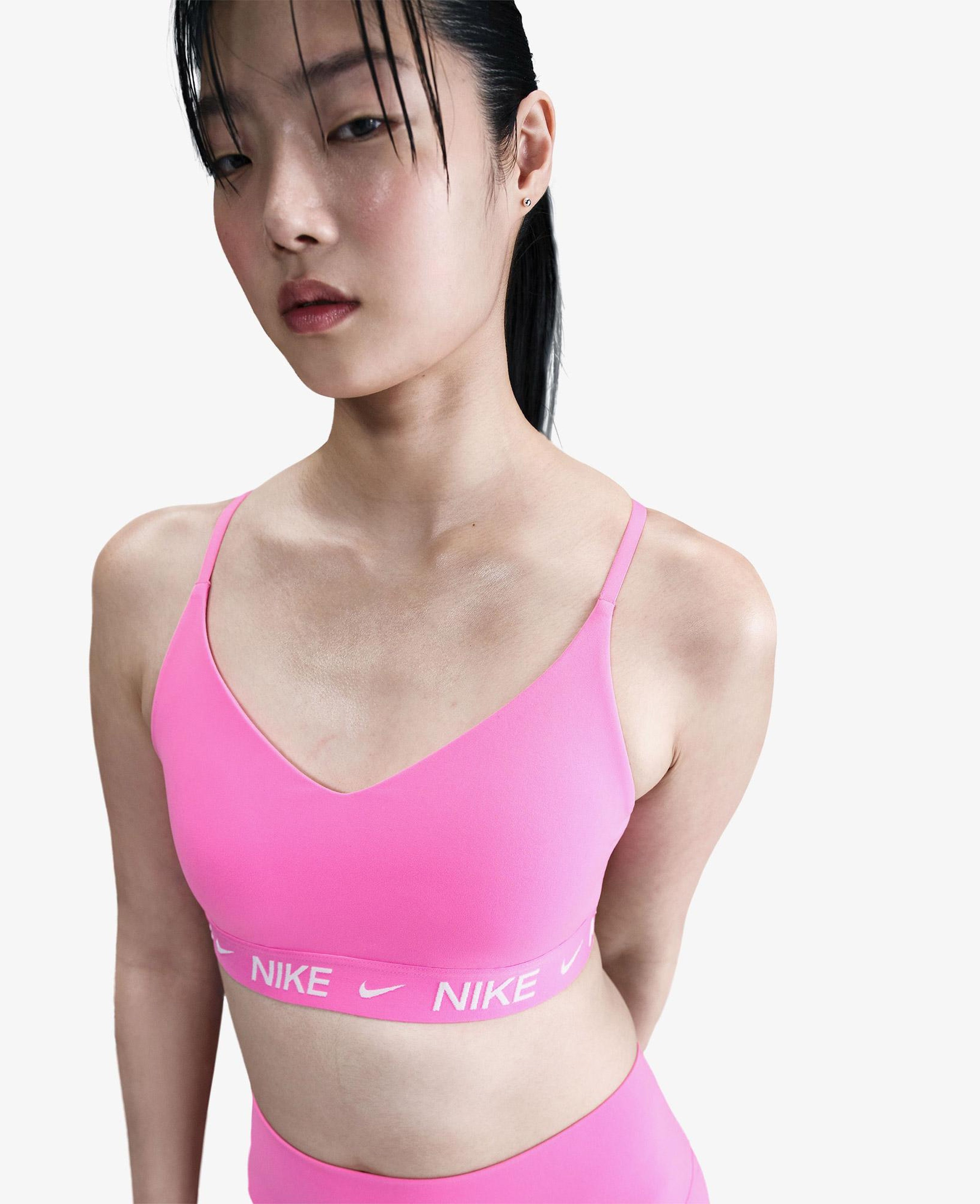 Nike Dri-Fit Indy Light Support Kadın Pembe Bra