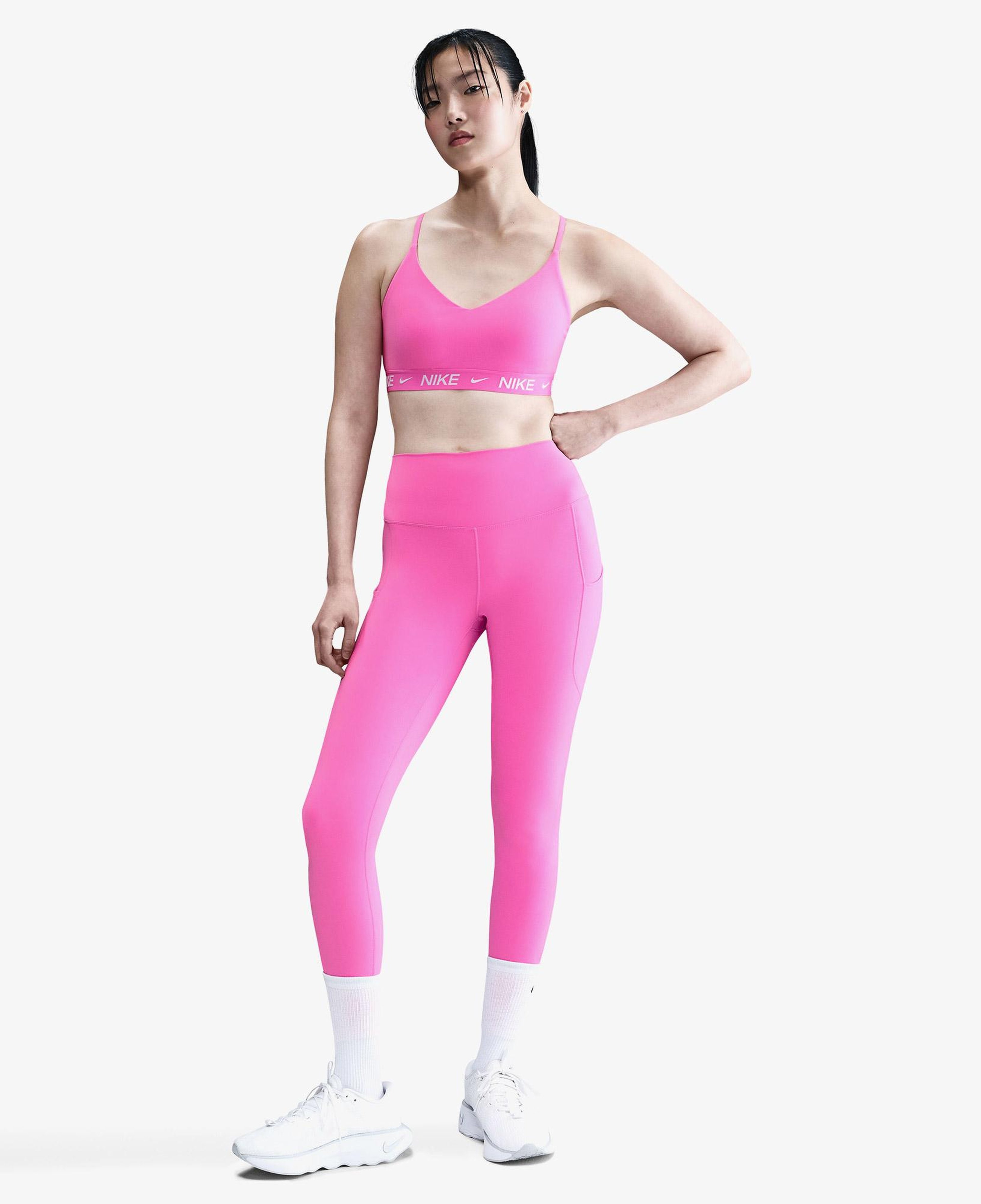 Nike Dri-Fit Indy Light Support Kadın Pembe Bra