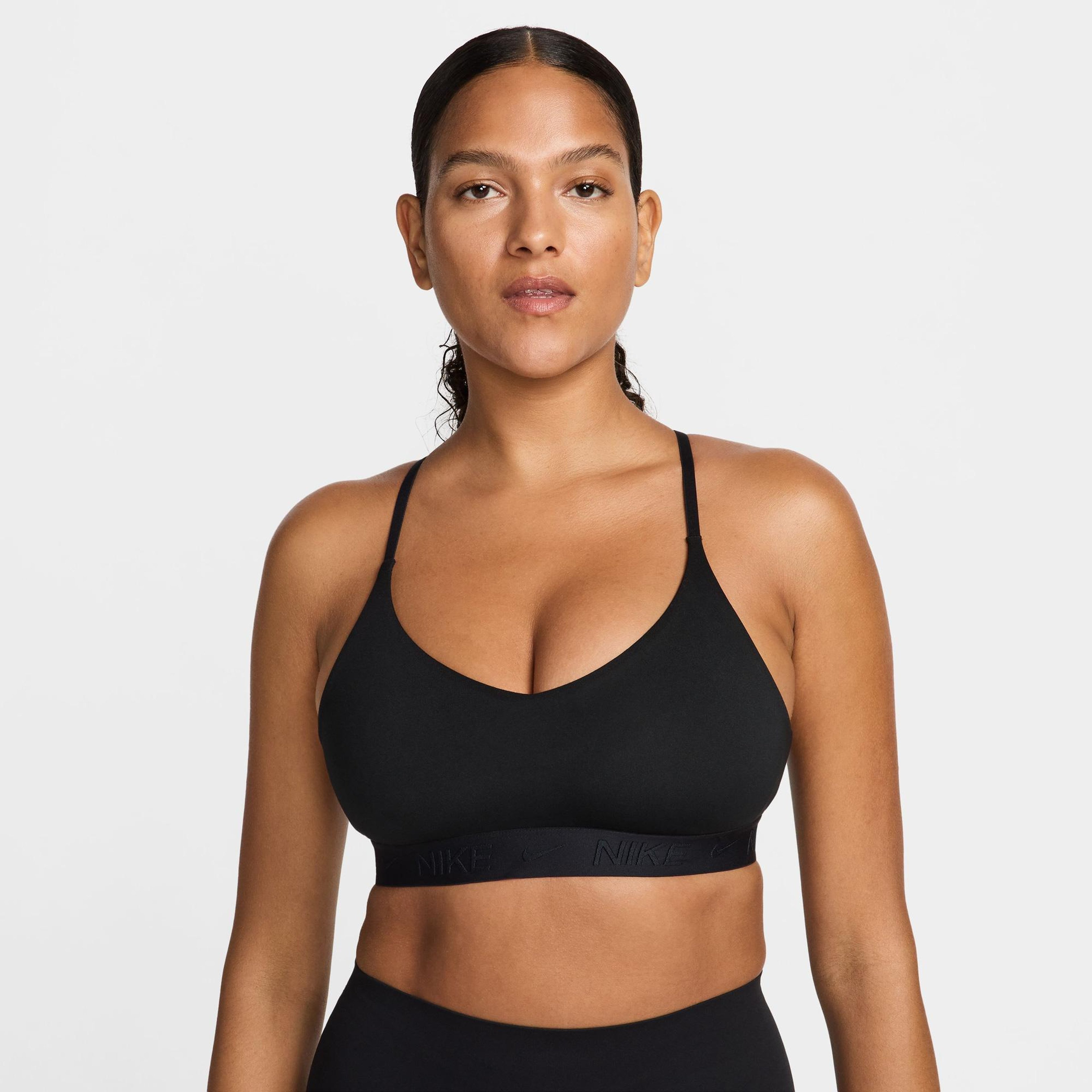 Nike Dri-Fit Indy Hafif Destekli Kadın Siyah Bra