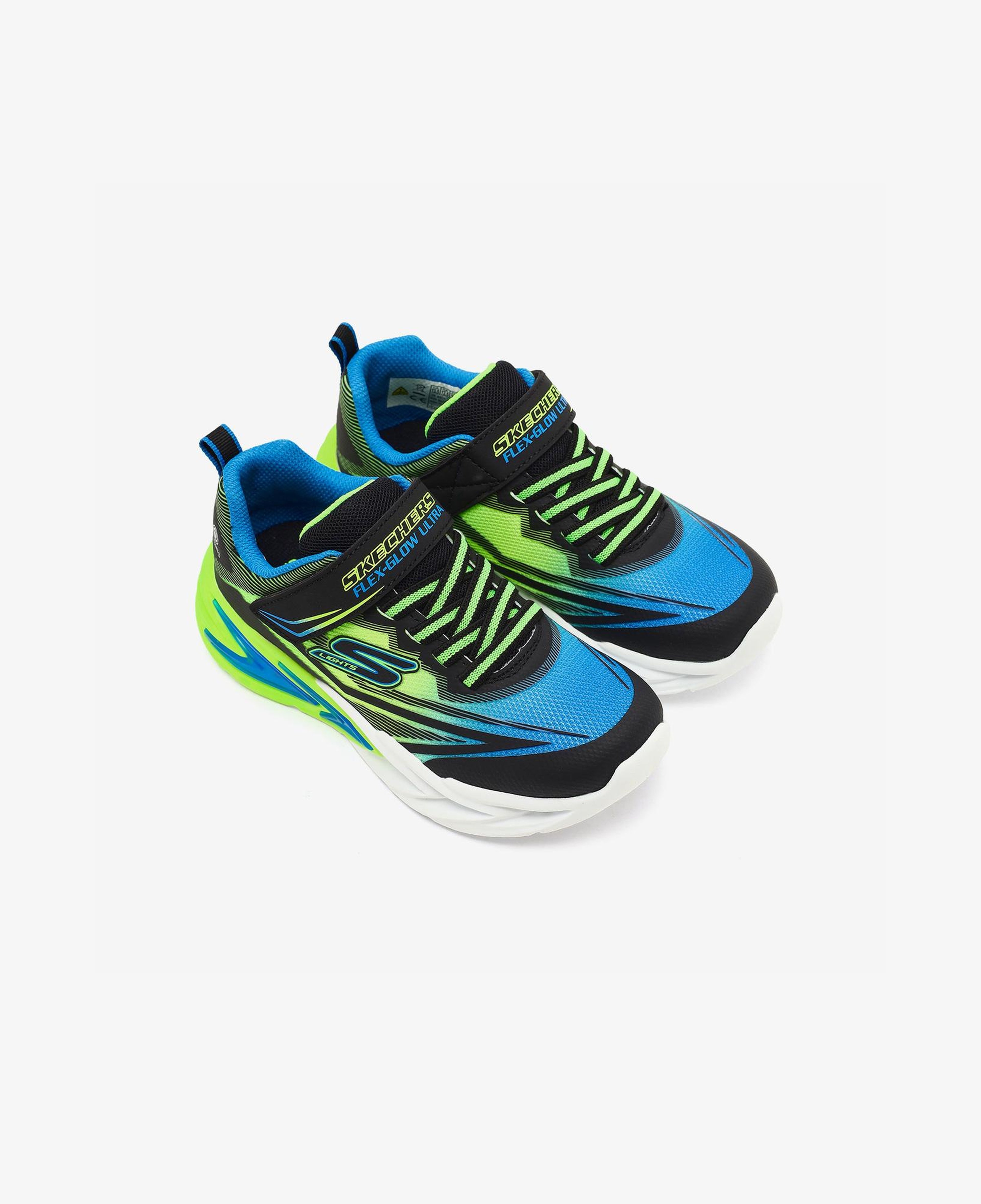 Skechers Flex-Glow Ultra Çocuk Siyah Işıklı Spor Ayakkabı