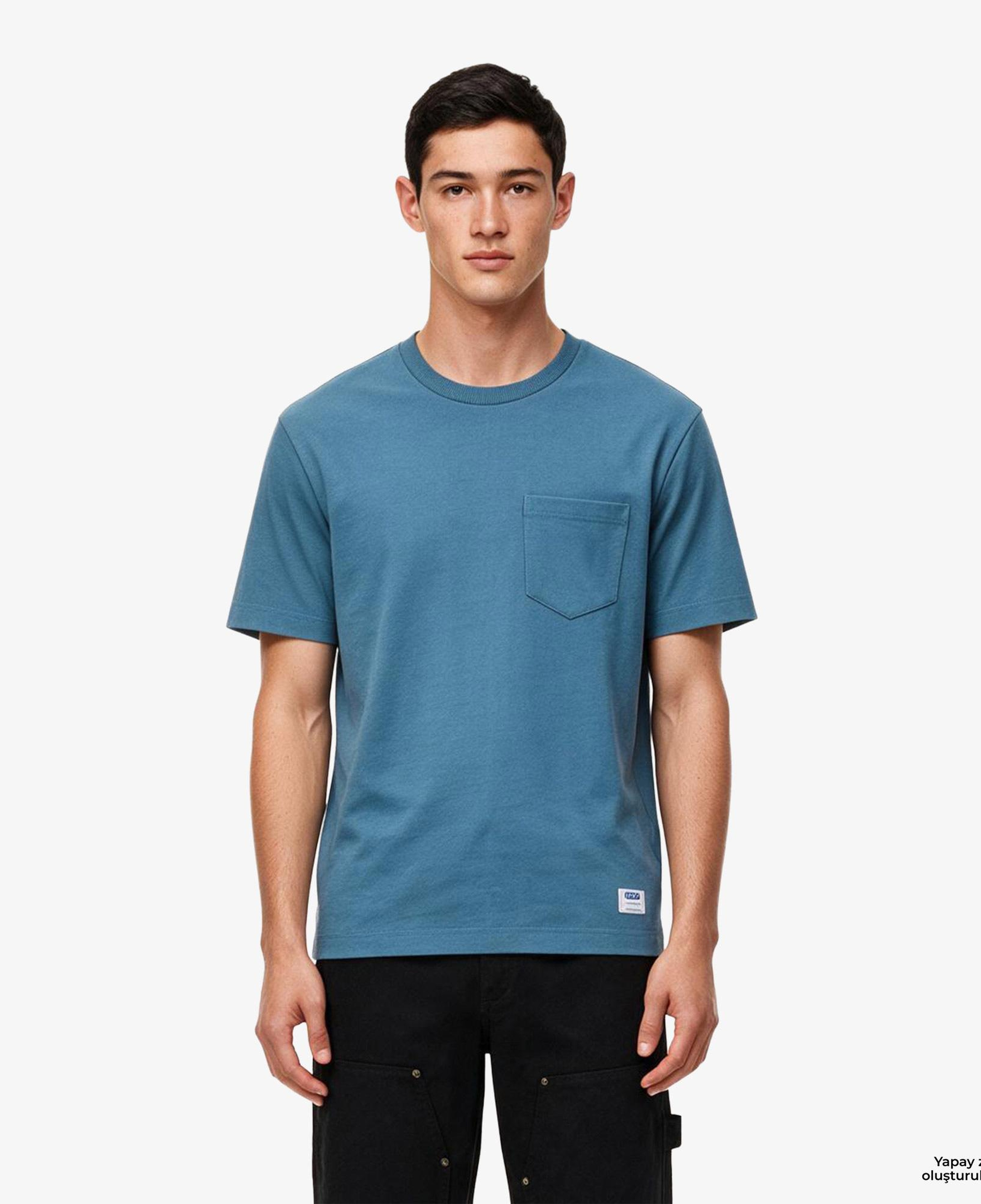 Hugo Boss Nestite Erkek Mavi T-Shirt