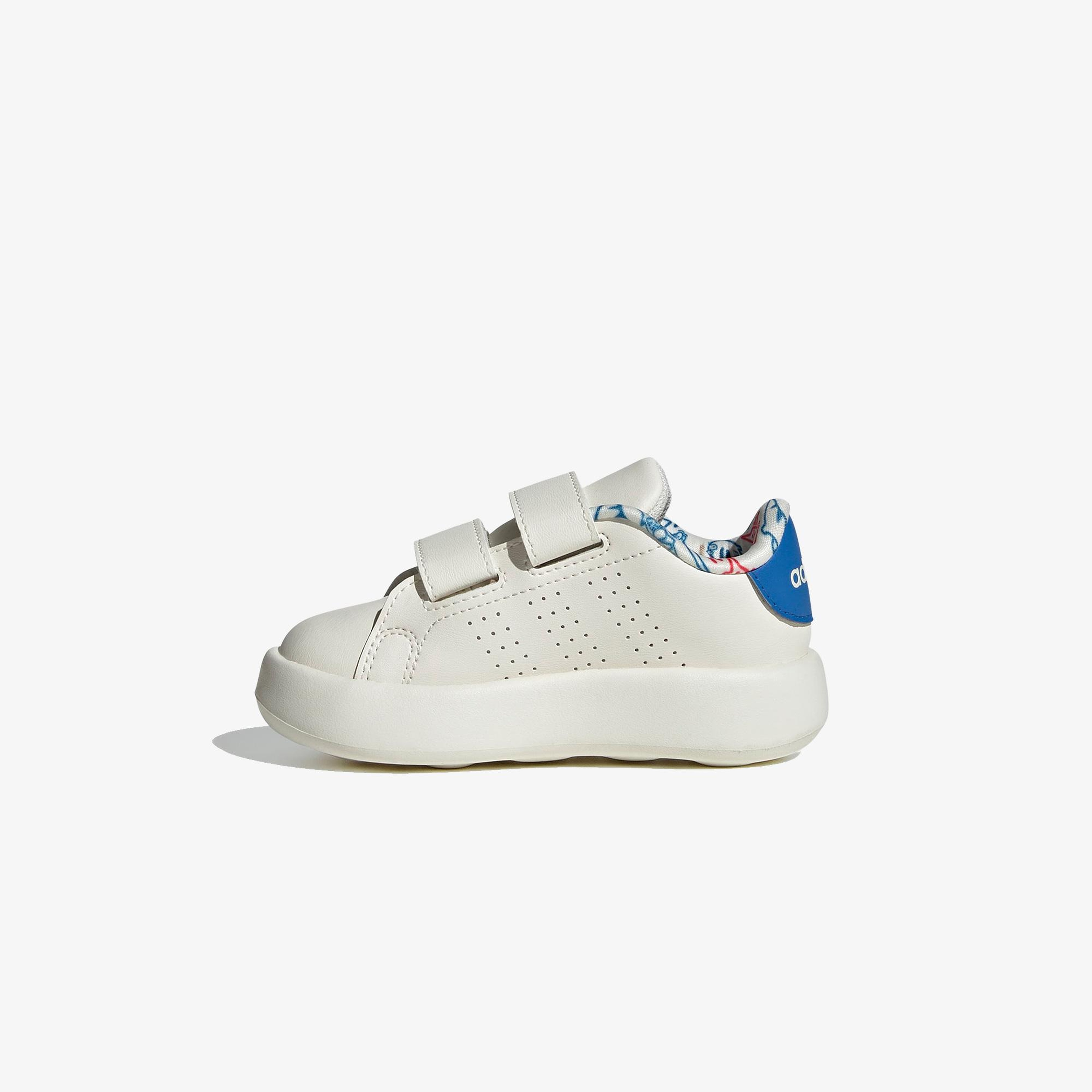adidas Advantage Dino Bebek Beyaz Cırt Cırtlı Spor Ayakkabı