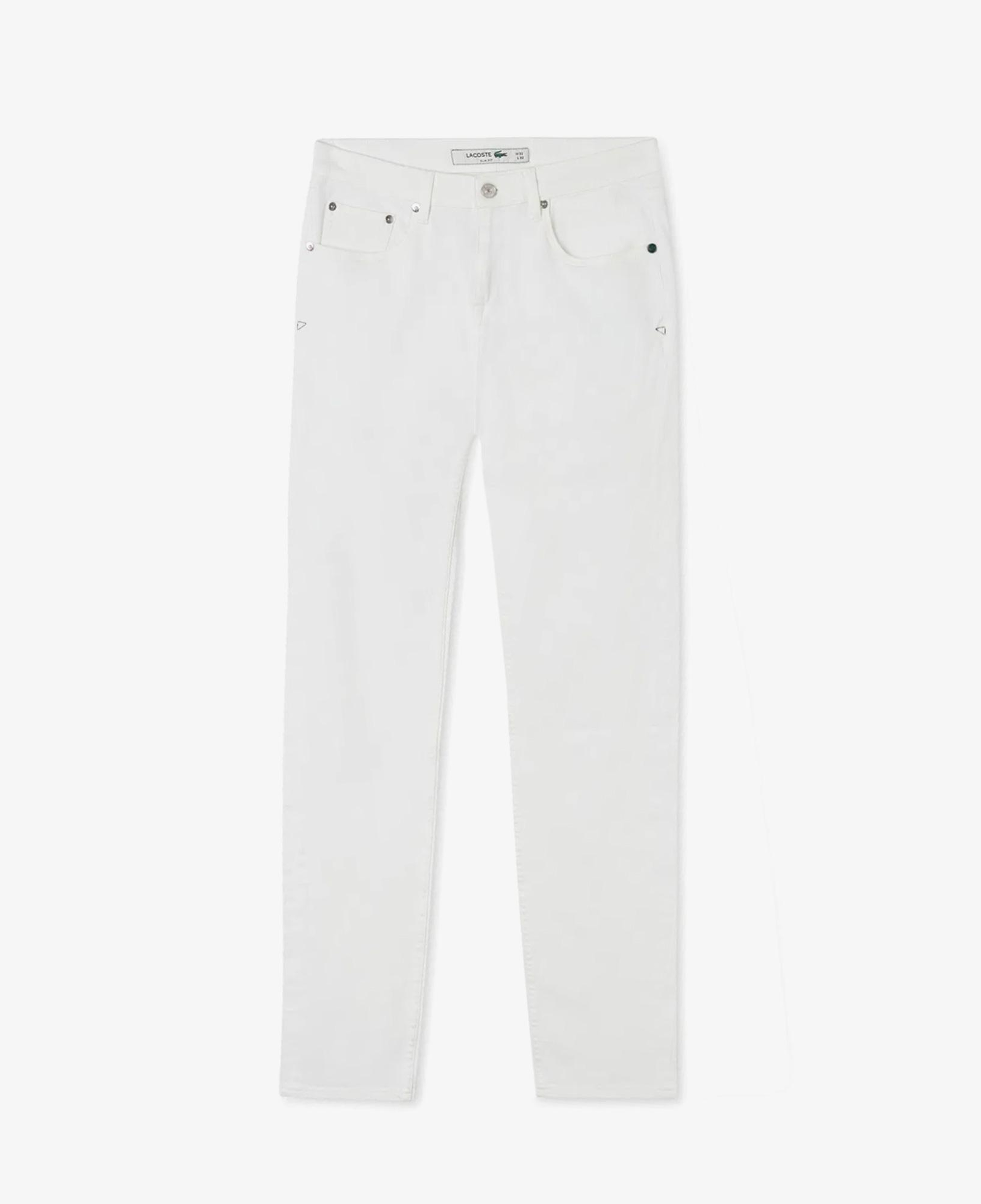 Erkek Slim Fit Beyaz Jean Pantolon