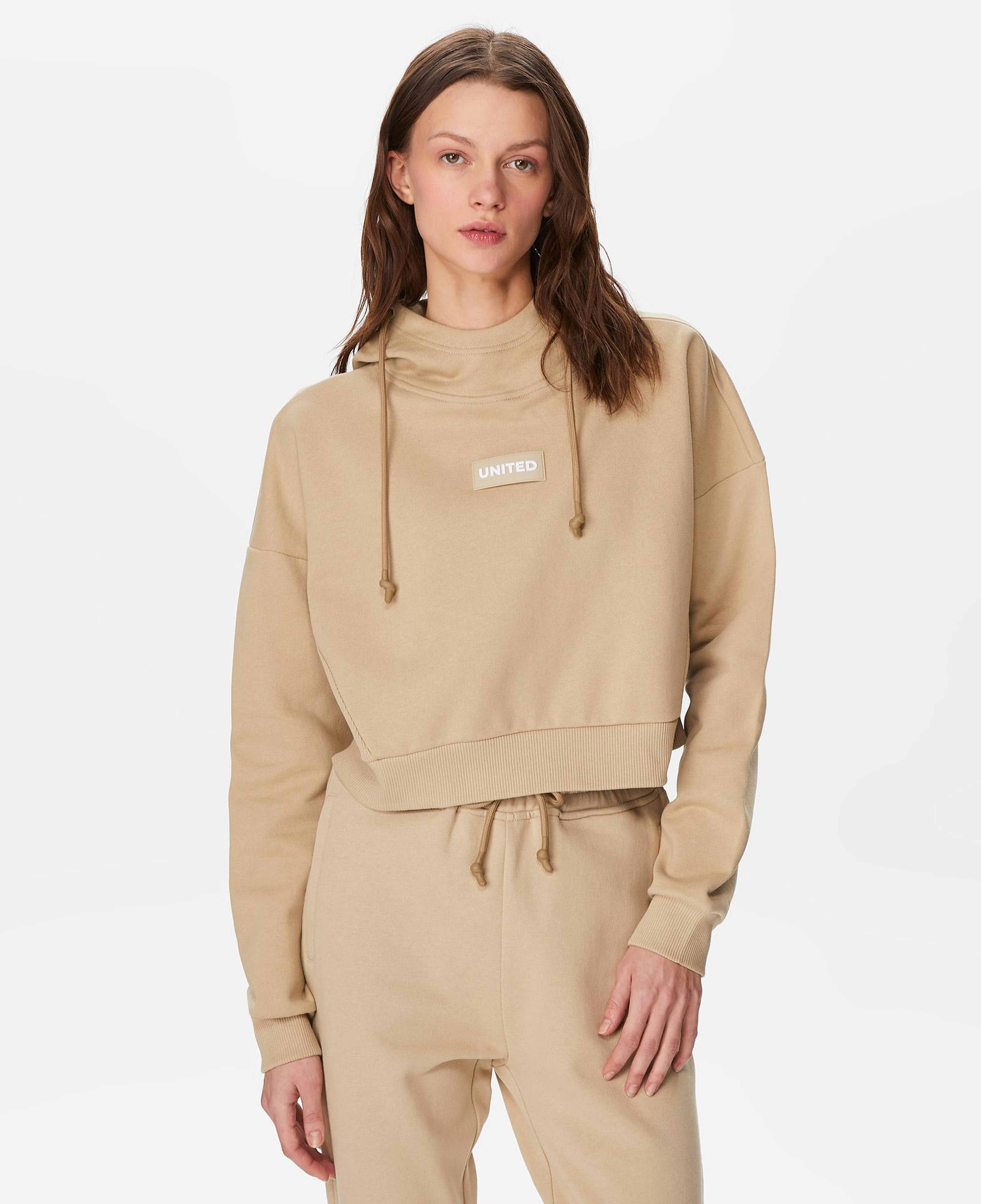 UNITED4 Kadın Krem Sweatshirt