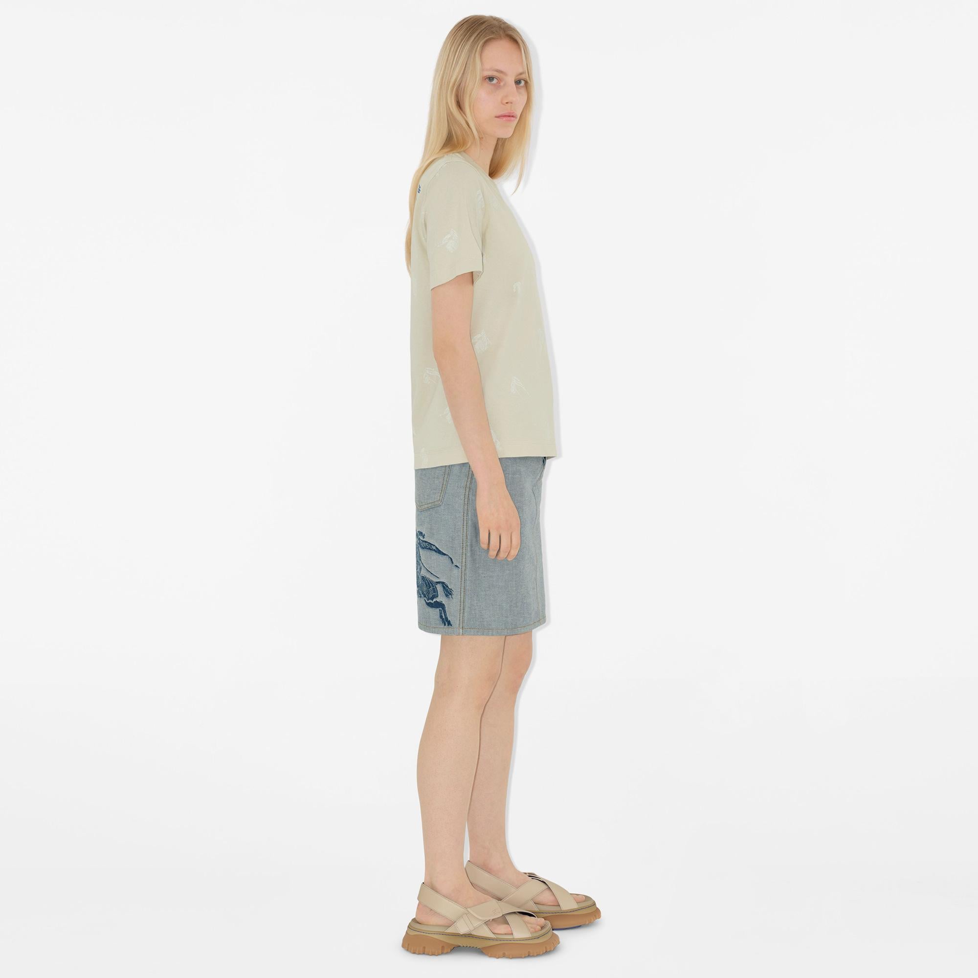 Burberry Kadın Gri T-Shirt