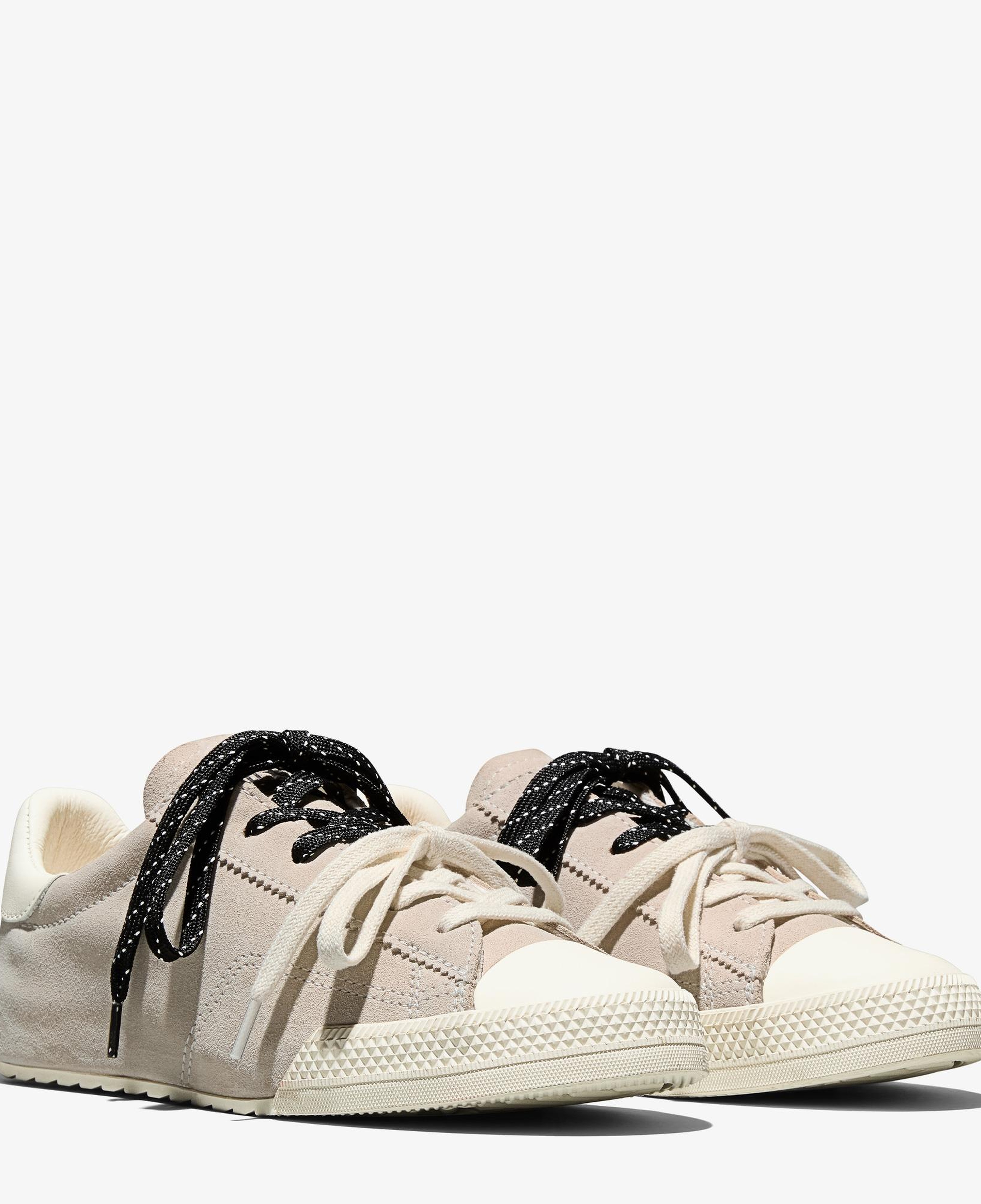 Converse Chuck Taylor LO Unisex Krem Süet Sneaker
