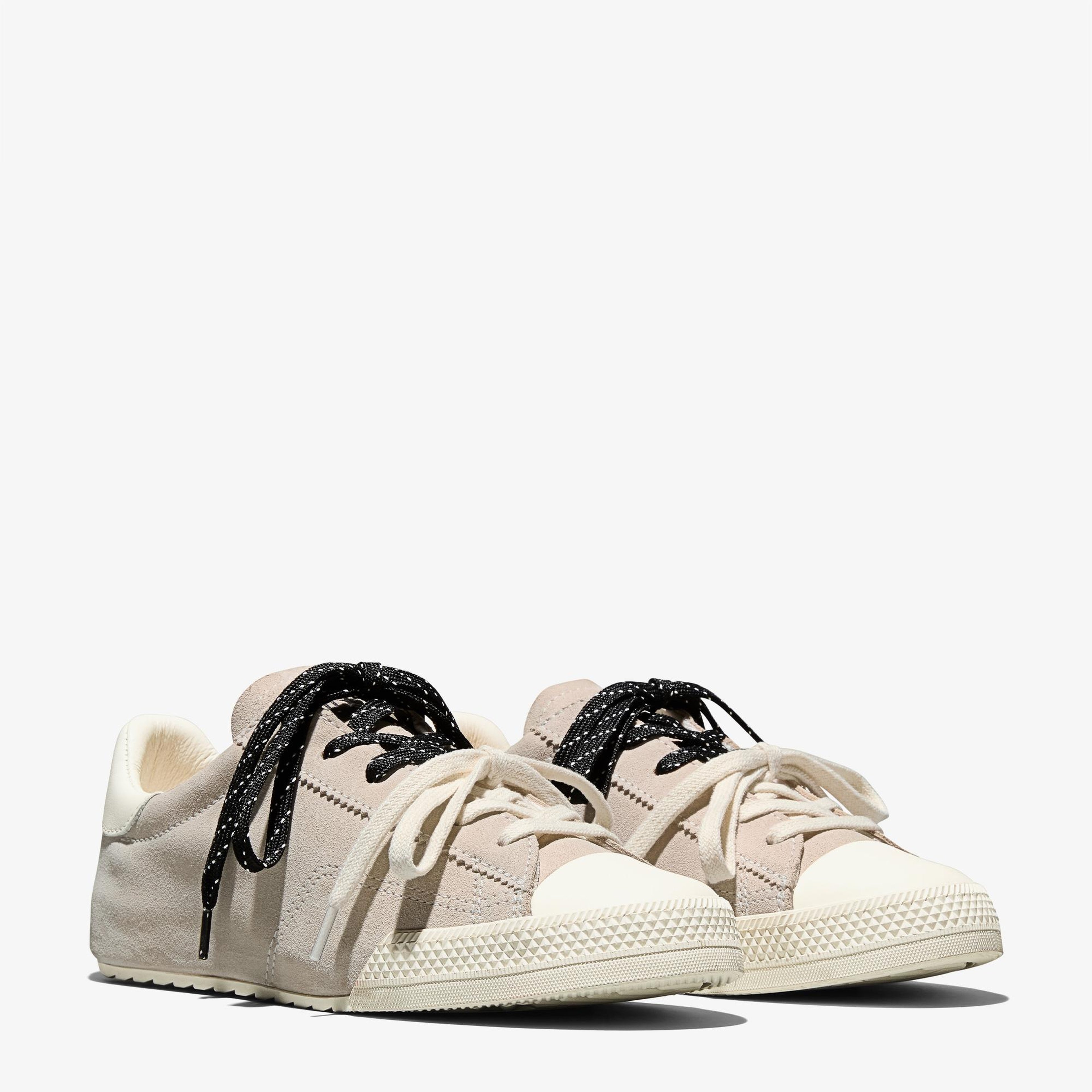 Converse Chuck Taylor LO Unisex Krem Süet Sneaker