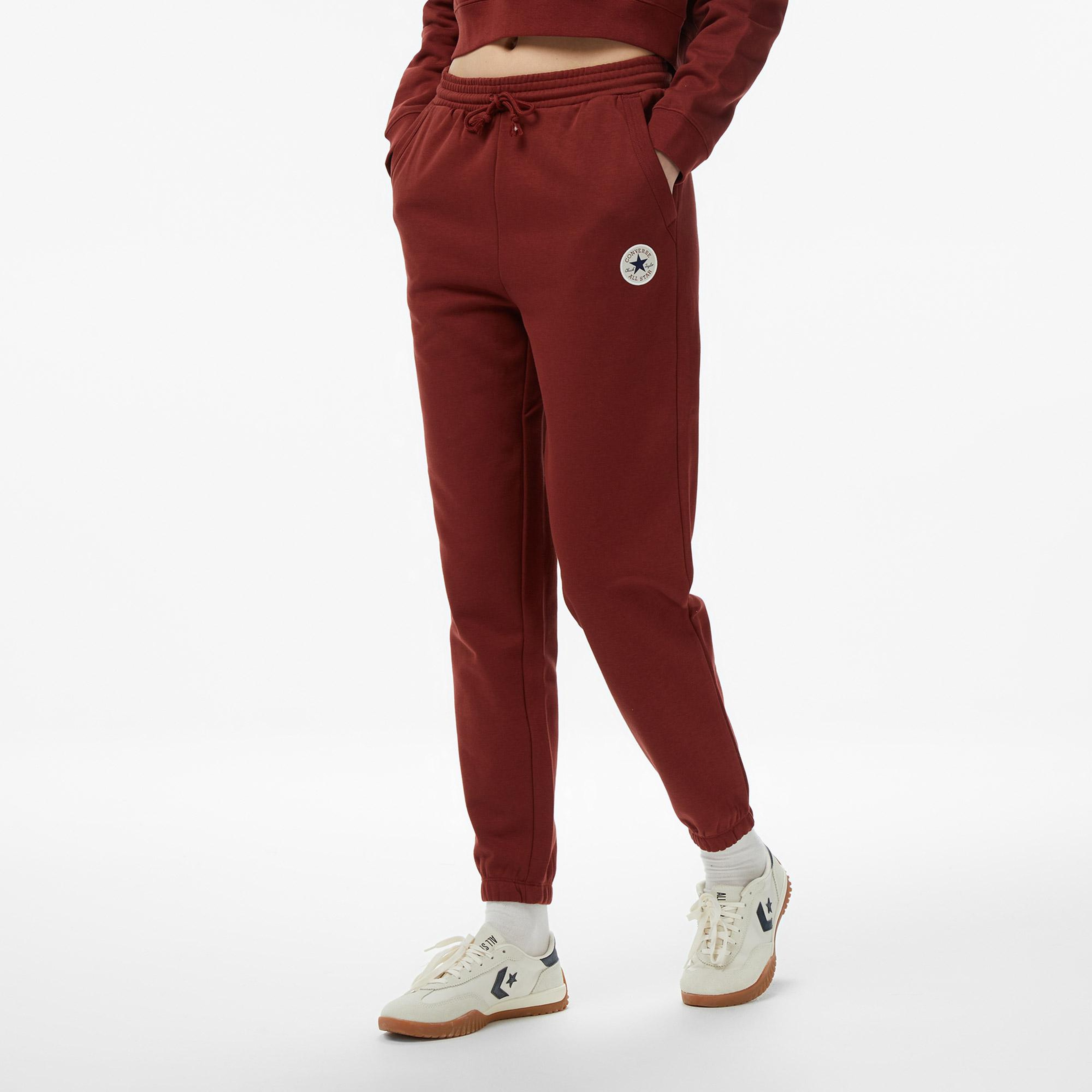 Converse Retro Chuck Taylor Patch Kadın Bordo Eşofman Altı