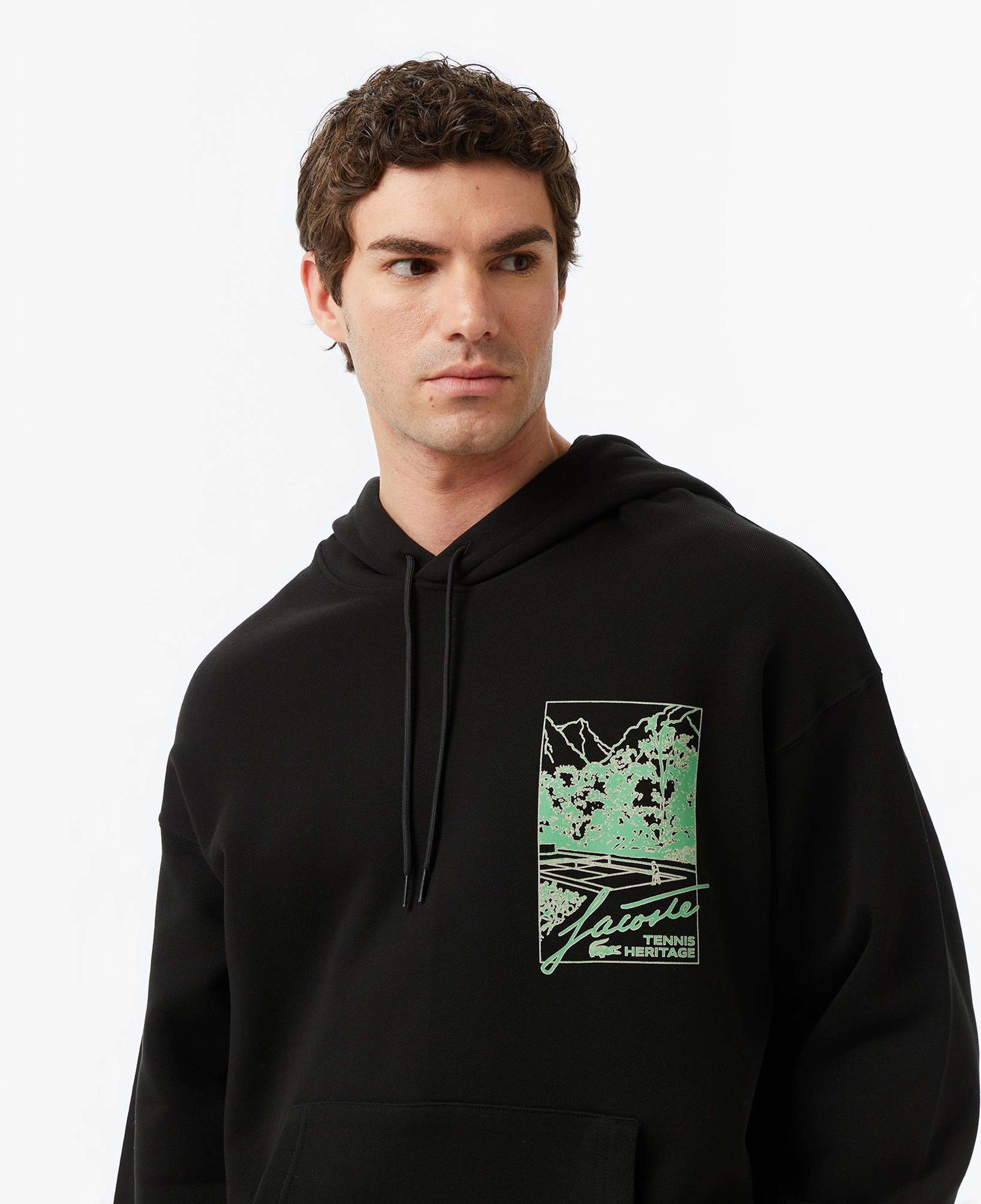 Lacoste Classic Erkek Siyah Sweatshirt