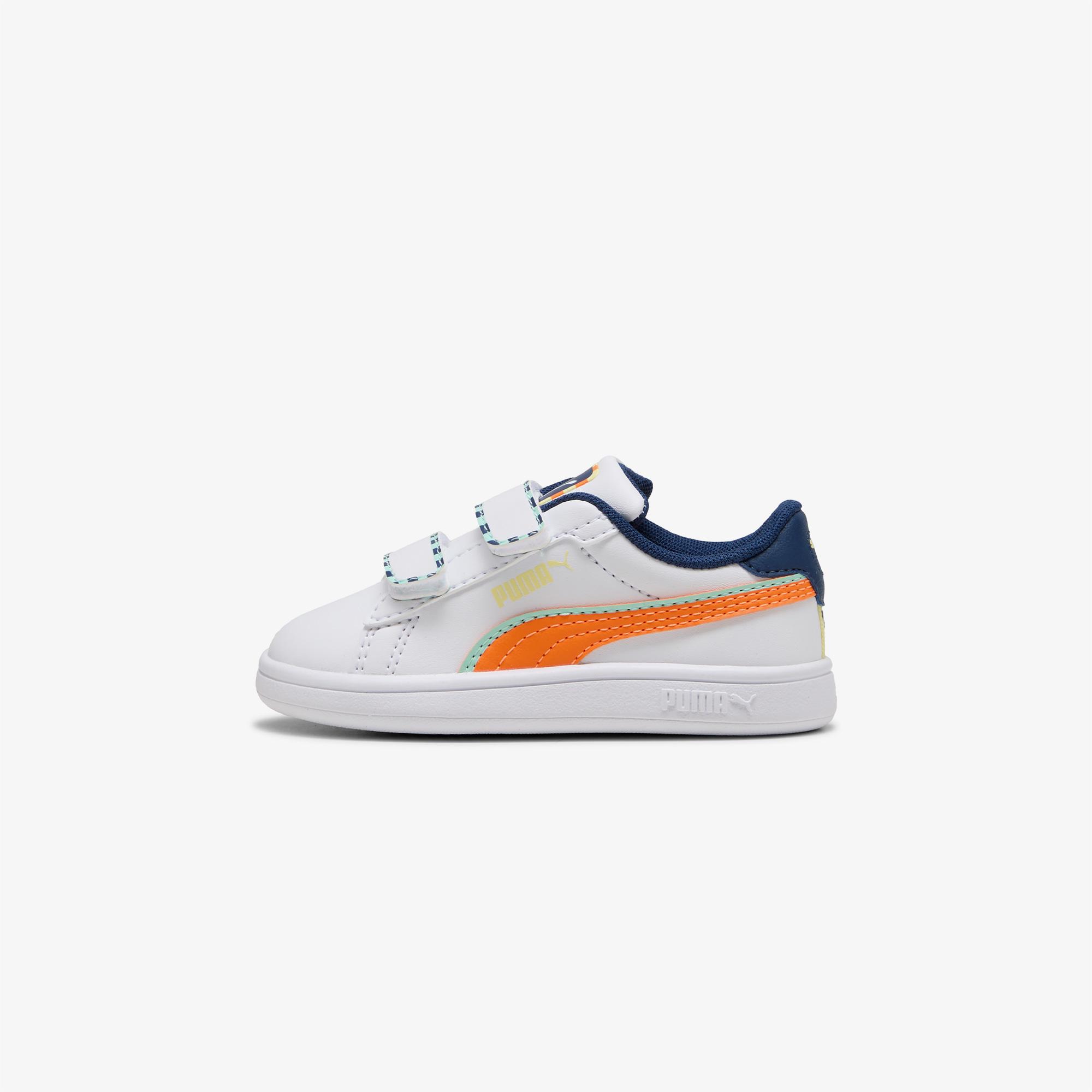 Puma Smash 3.0 Playdate Bebek Beyaz Spor Ayakkabı
