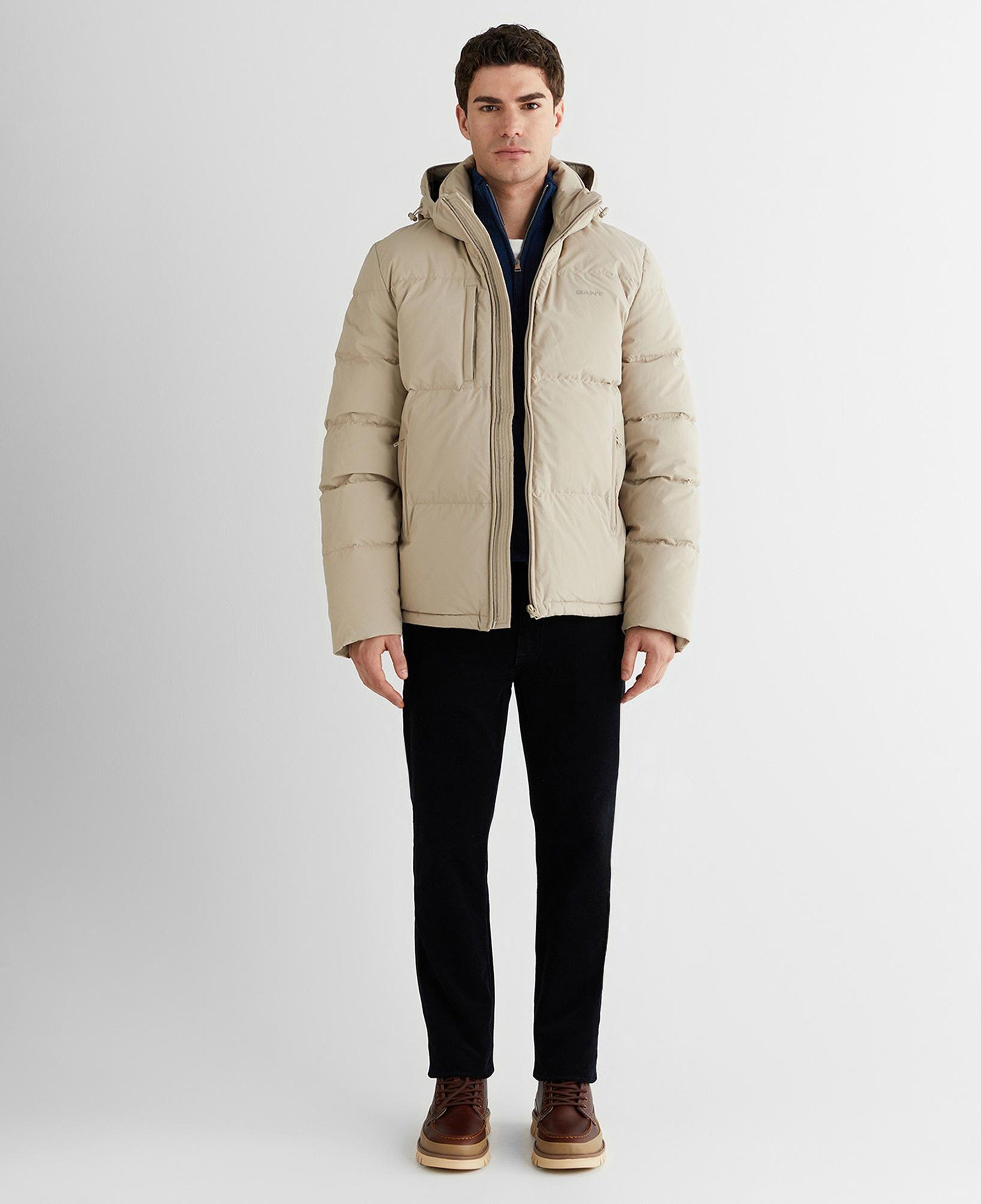 GANT Erkek Bej Regular Fit Fermuarlı Mont