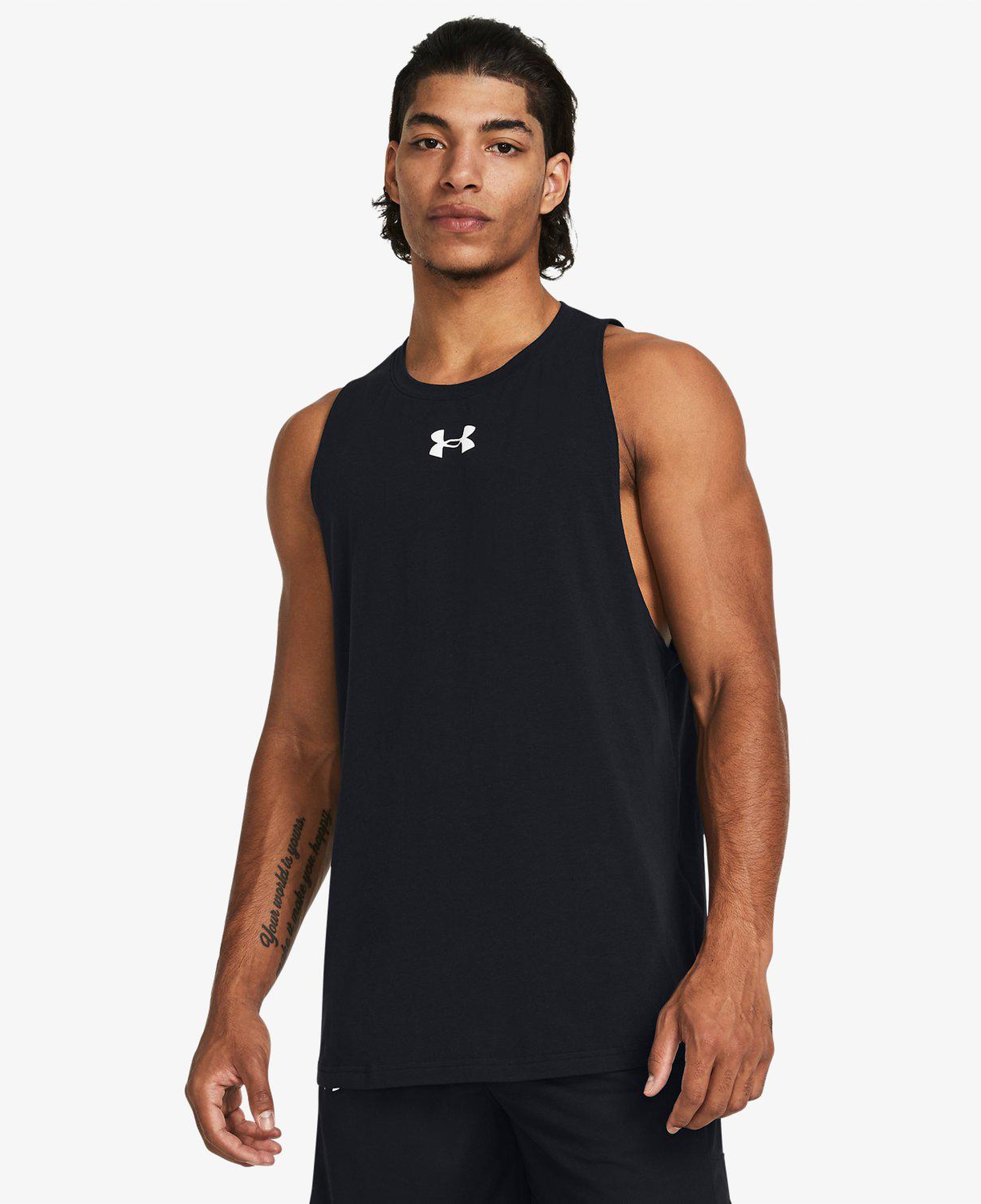 Under Armour Baseline Cotton Erkek Siyah Atlet