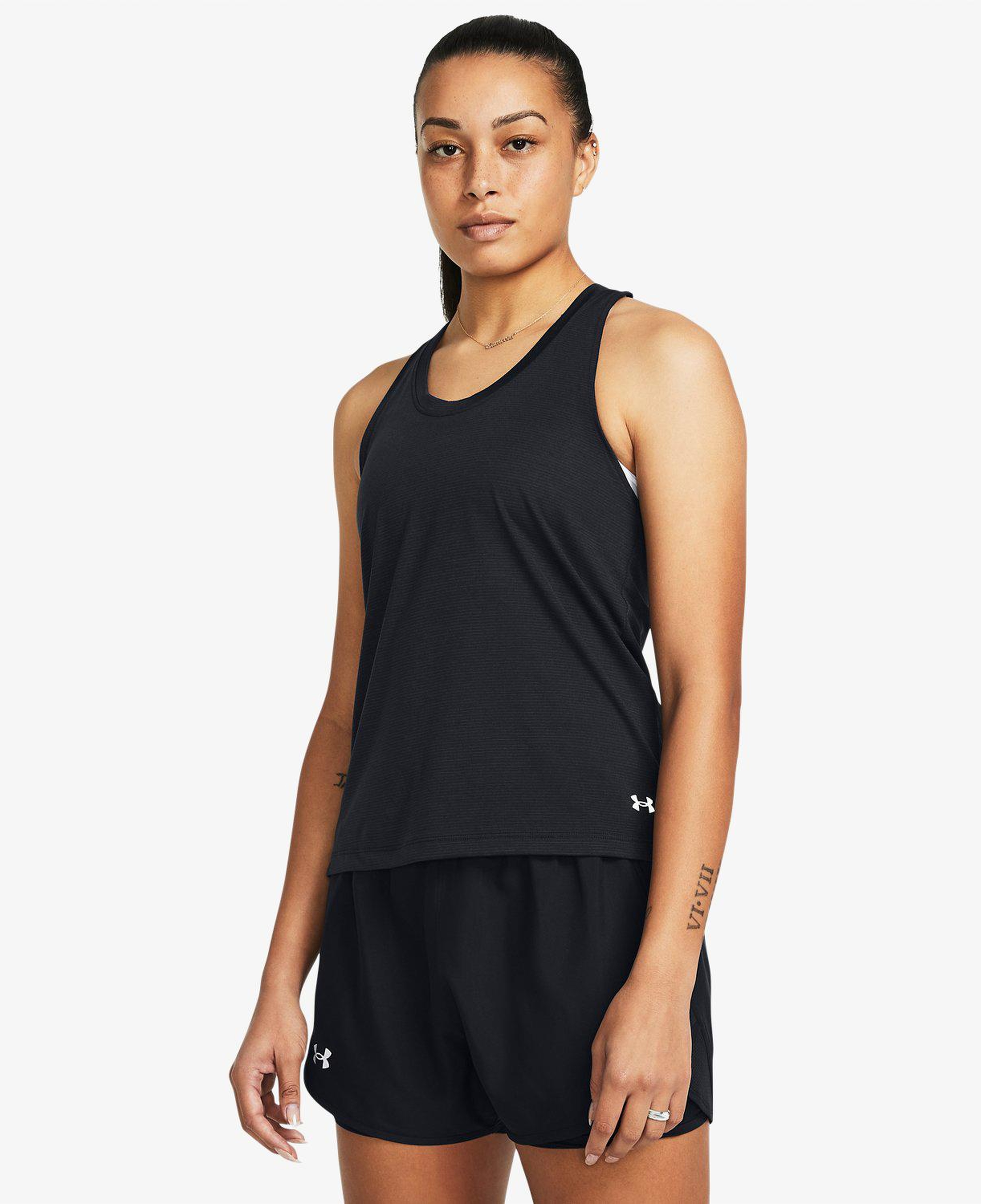 Under Armour Launch Kadın Siyah Antrenman T-Shirt