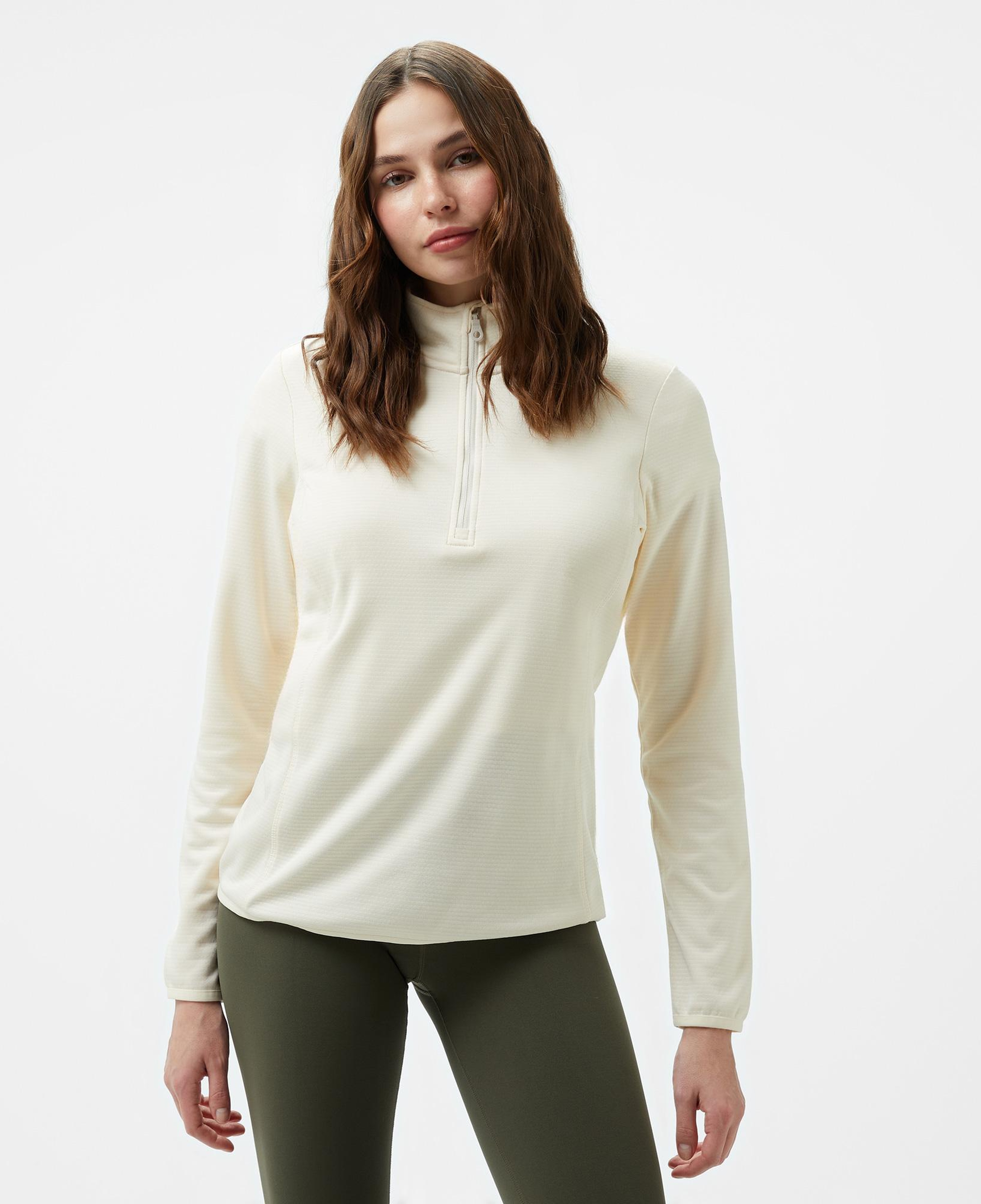 McKinley Andrea 1/2 Zip Kadın Krem Outdoor Polar