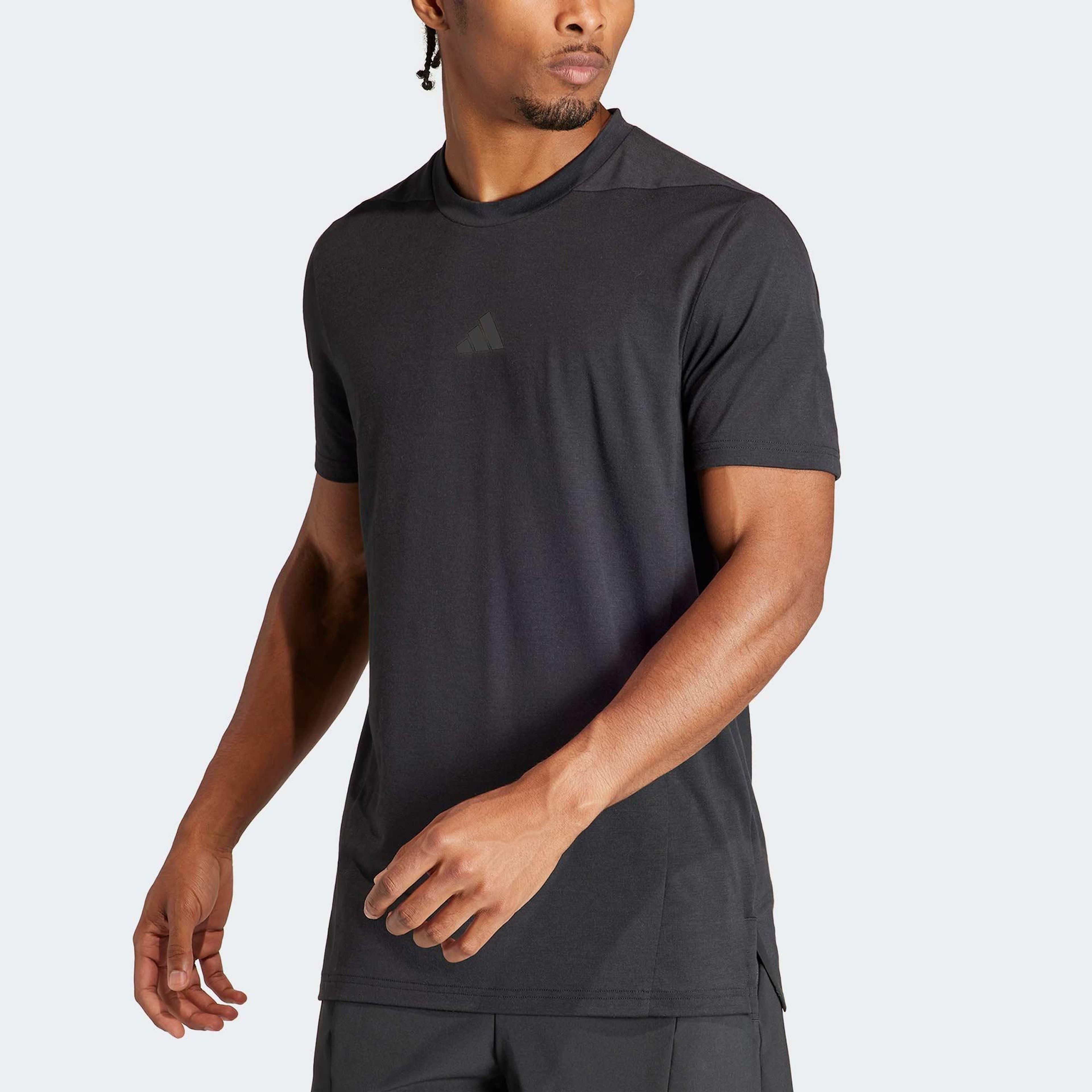 adidas Erkek Siyah Antrenman T-Shirt