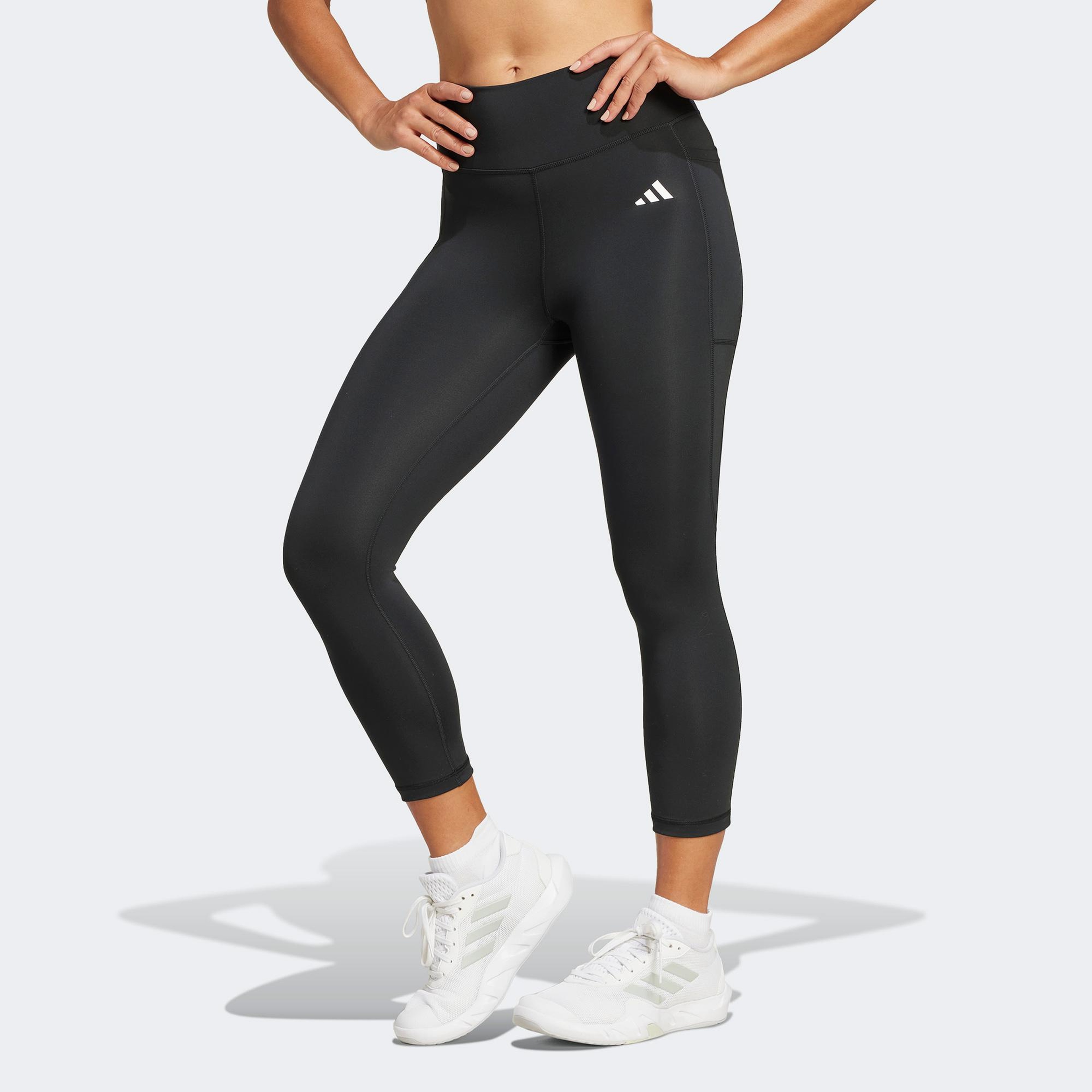 adidas Optime Essentials Stash 3/4 Kadın Siyah Antrenman Taytı