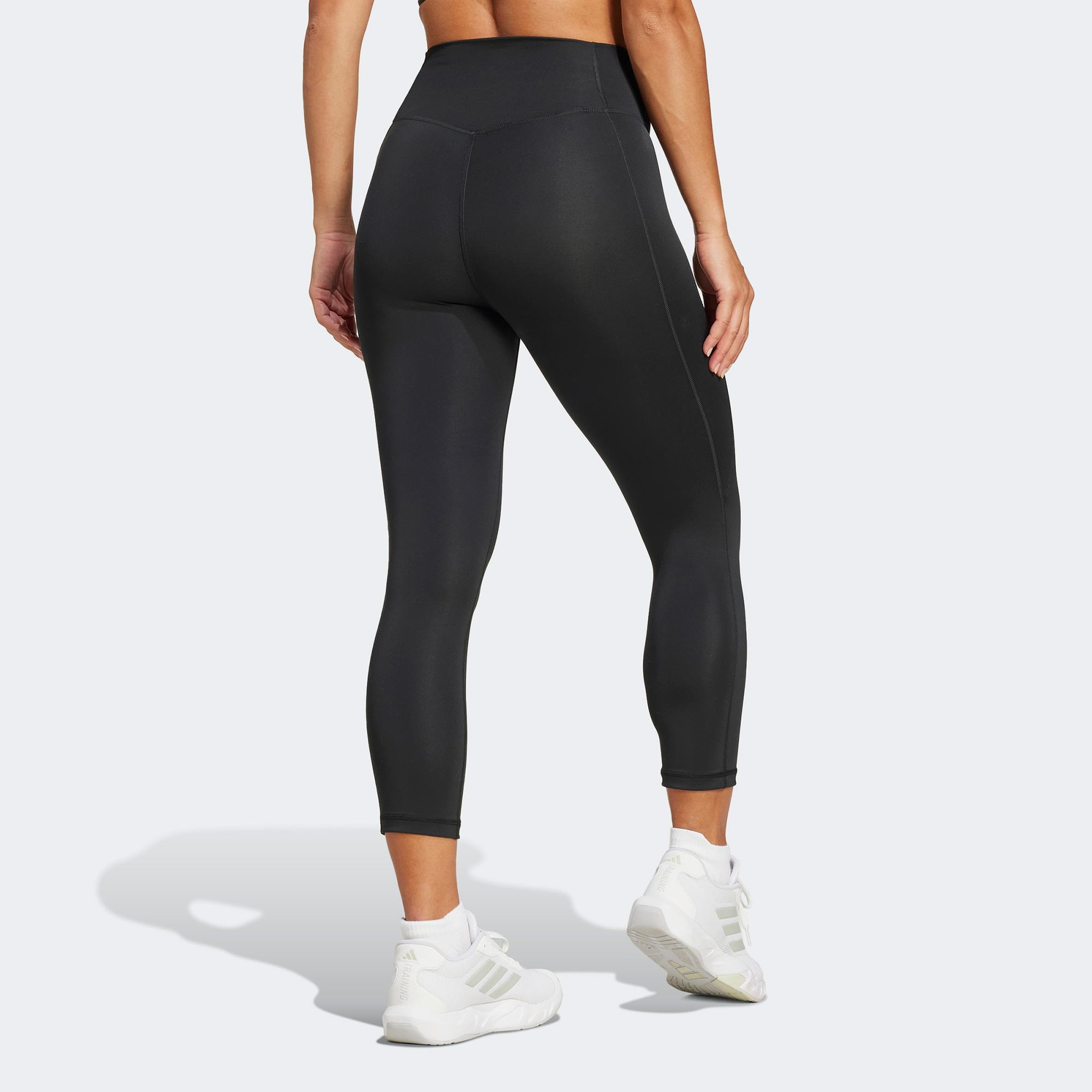 adidas Optime Essentials Stash 3/4 Kadın Siyah Antrenman Taytı